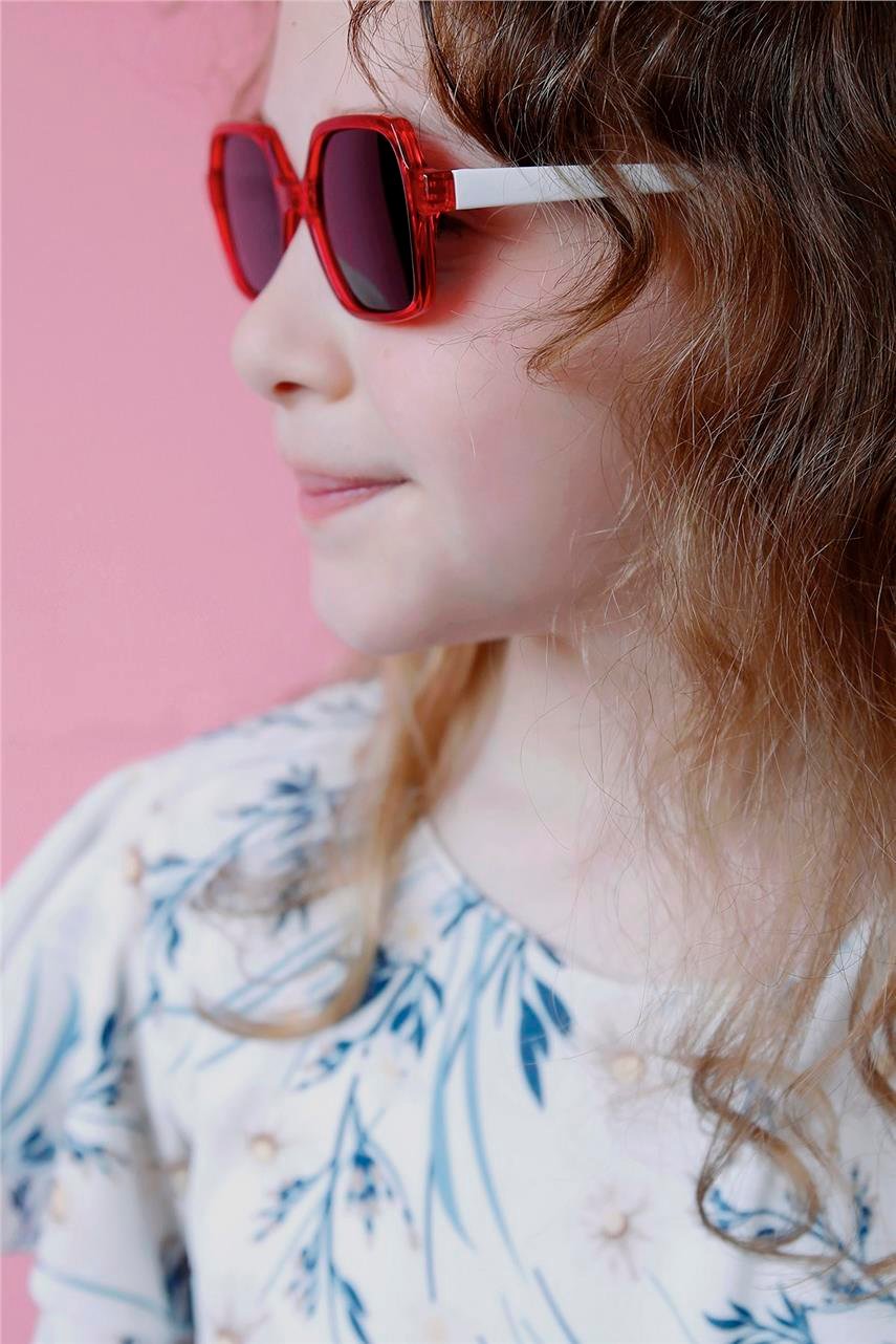 Hank Red Black Kız Çocuk Güneş Gözlüğü