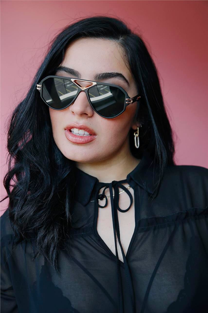 Harlow Black Green Güneş Gözlüğü