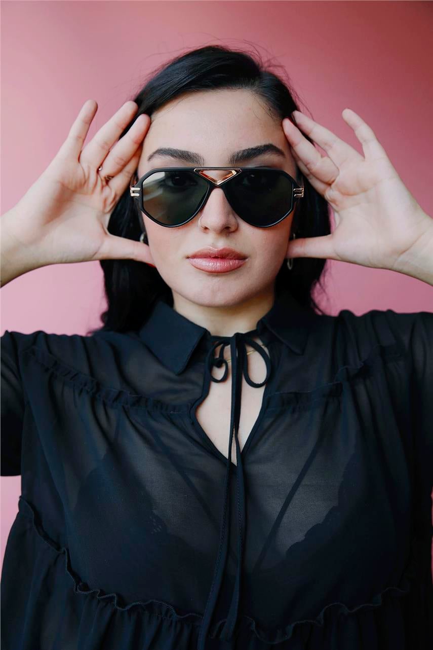 Harlow Black Green Güneş Gözlüğü