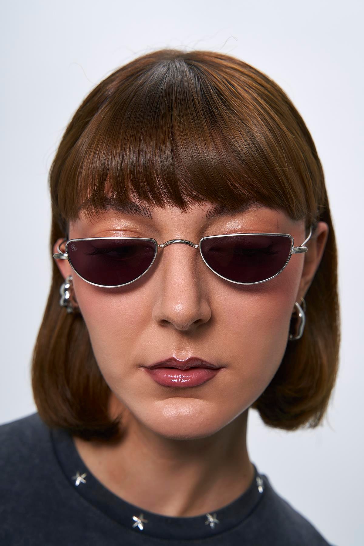 Hillary Silver Black Güneş Gözlüğü