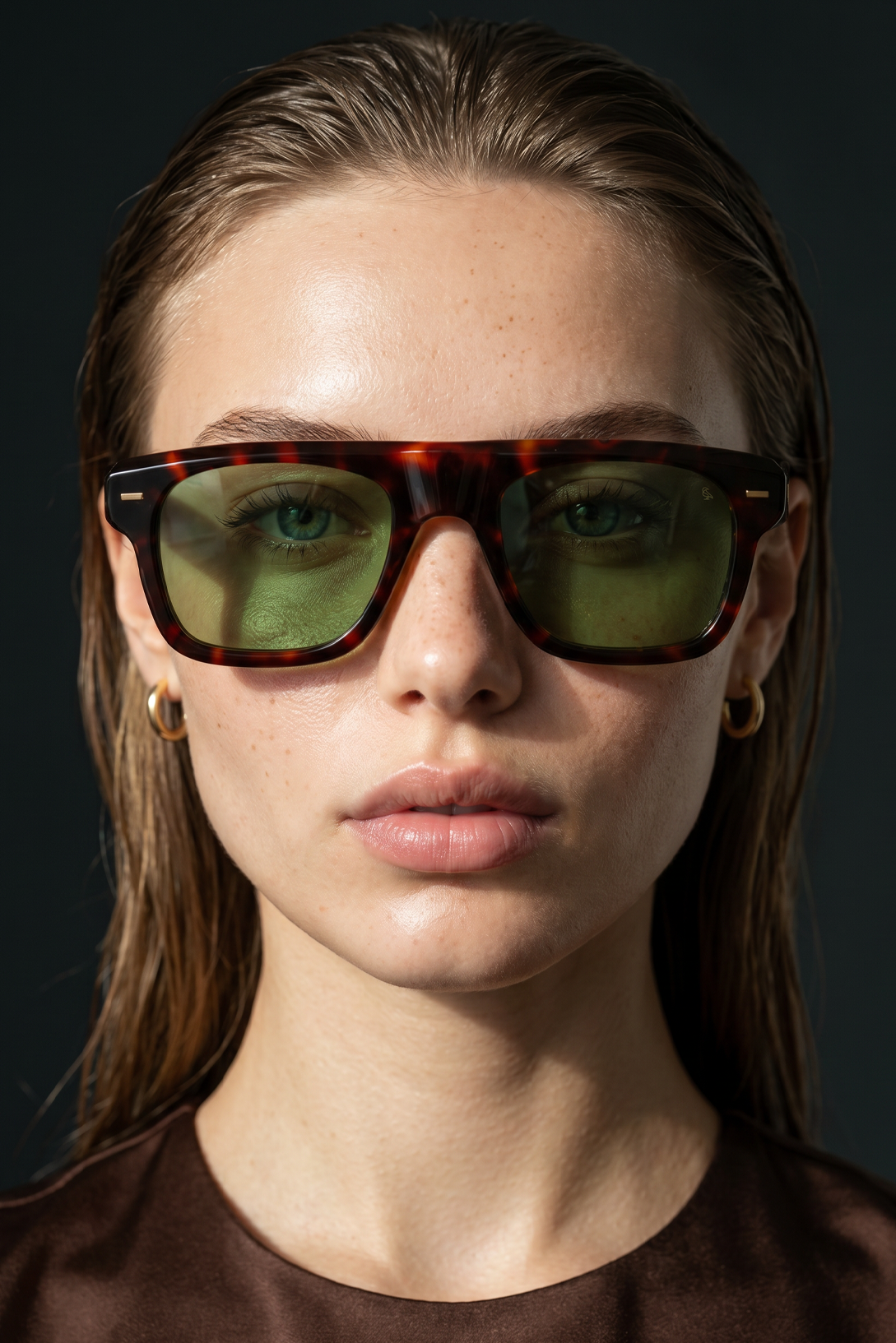 Hivon Leopard Green Güneş Gözlüğü