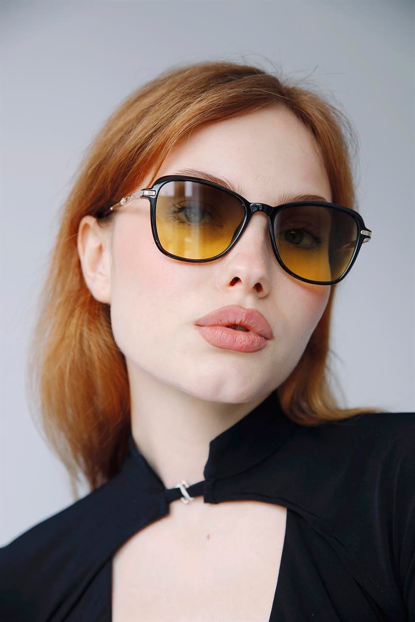 Hubert Gold Black Yellow Güneş Gözlüğü
