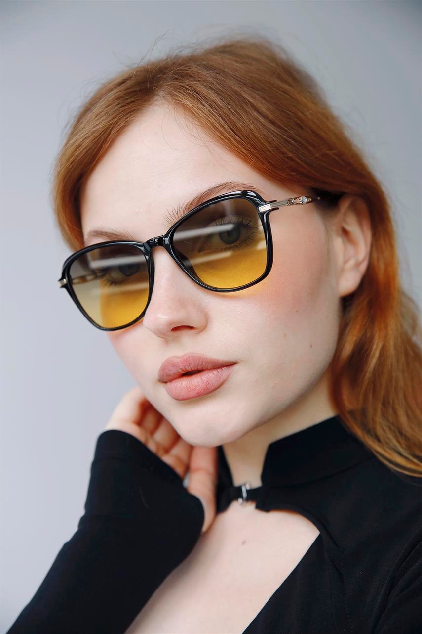 Hubert Gold Black Yellow Güneş Gözlüğü