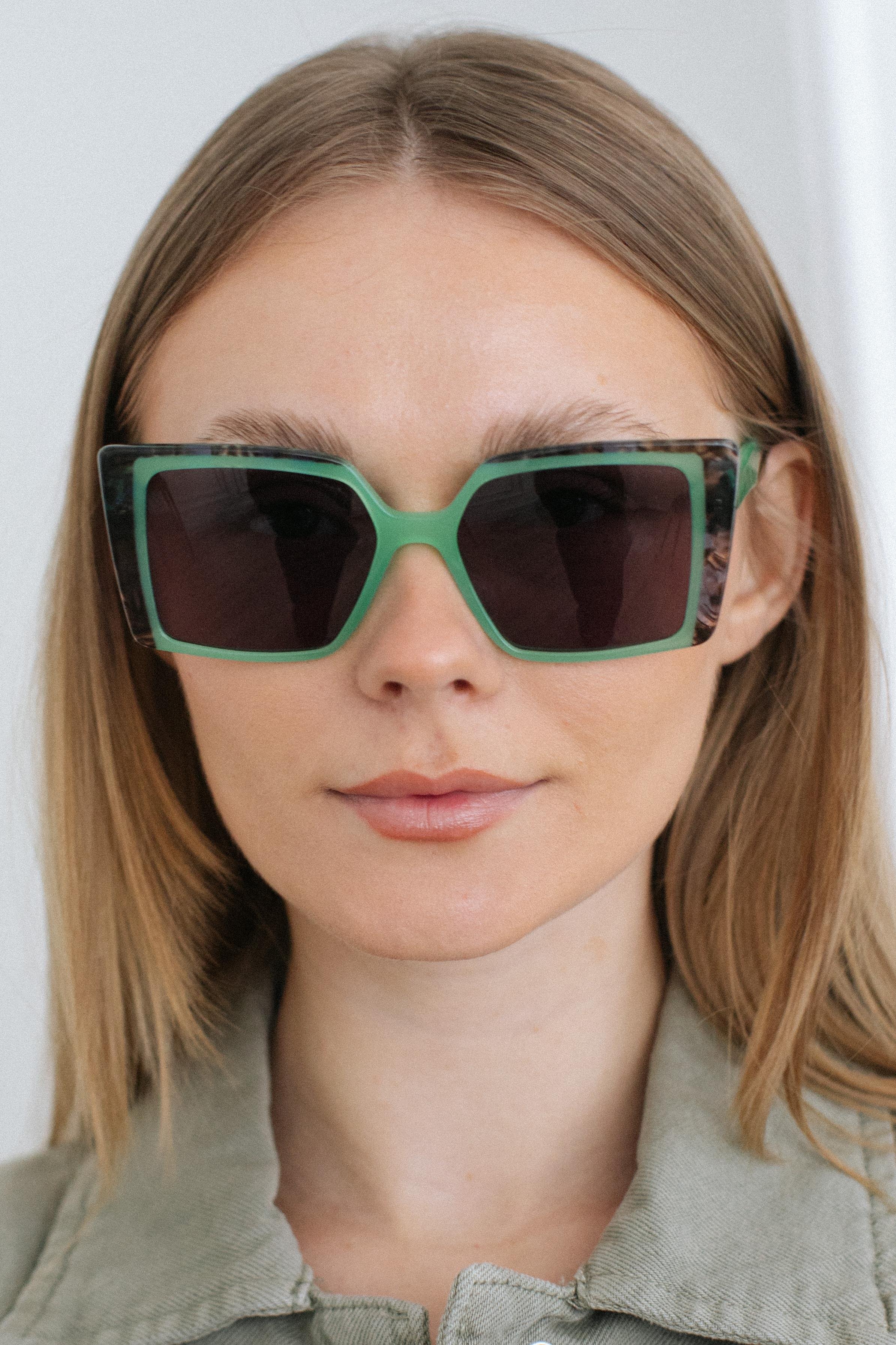 Iduna Green Black Güneş Gözlüğü