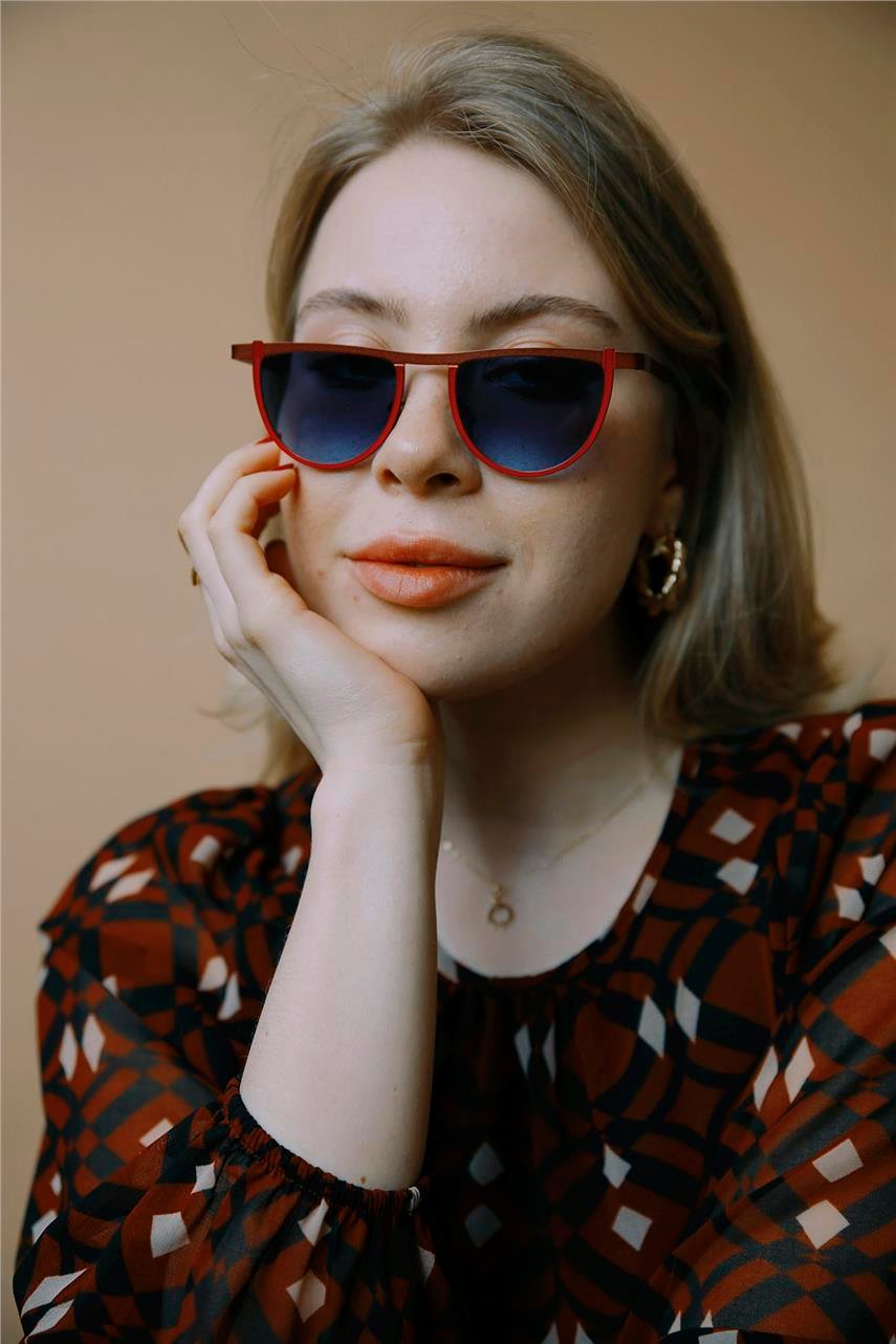 Irina Red Navy Güneş Gözlüğü