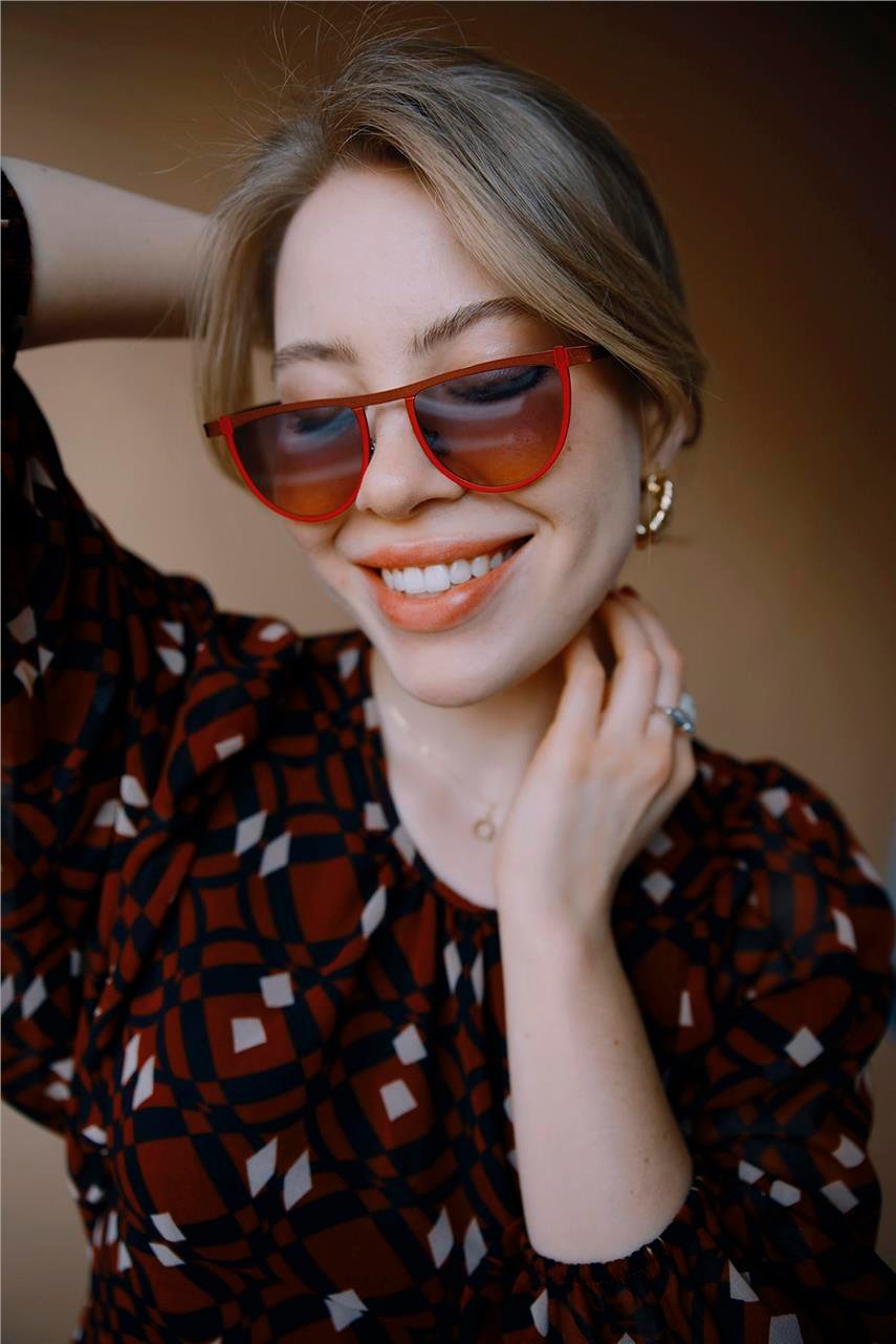 Irina Red Nude Güneş Gözlüğü