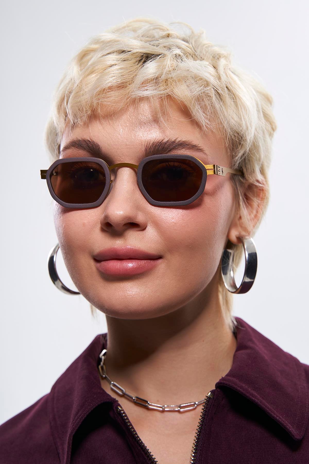 Isven Antique Gold Brown Güneş Gözlüğü