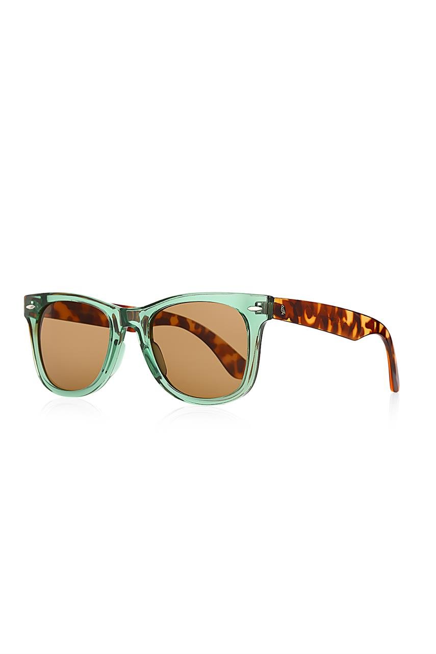 Jack Green Leopard Brown Güneş Gözlüğü