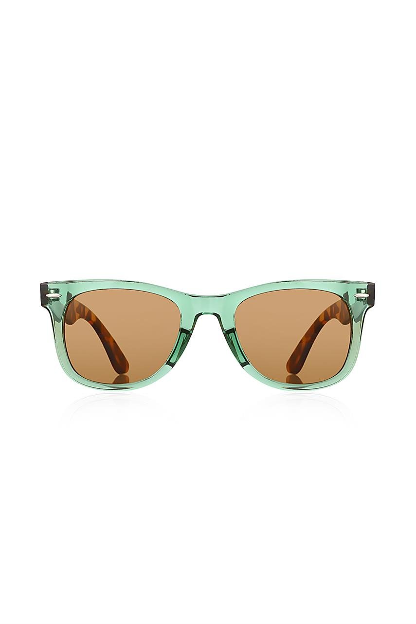 Jack Green Leopard Brown Güneş Gözlüğü
