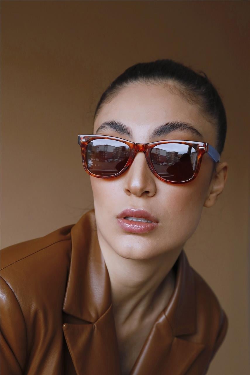 Jack Leopard Brown Güneş Gözlüğü