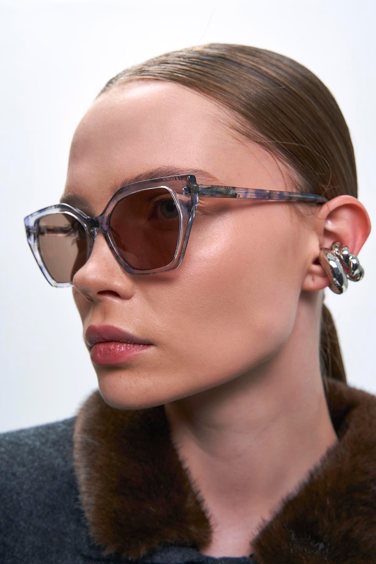 Jadon Clear Brown Güneş Gözlüğü