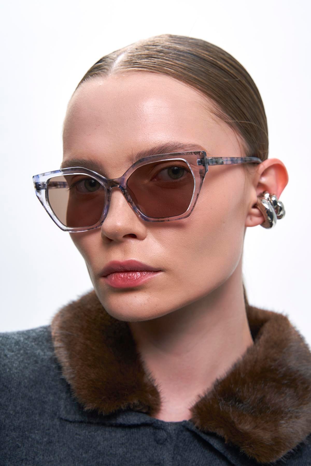 Jadon Clear Brown Güneş Gözlüğü