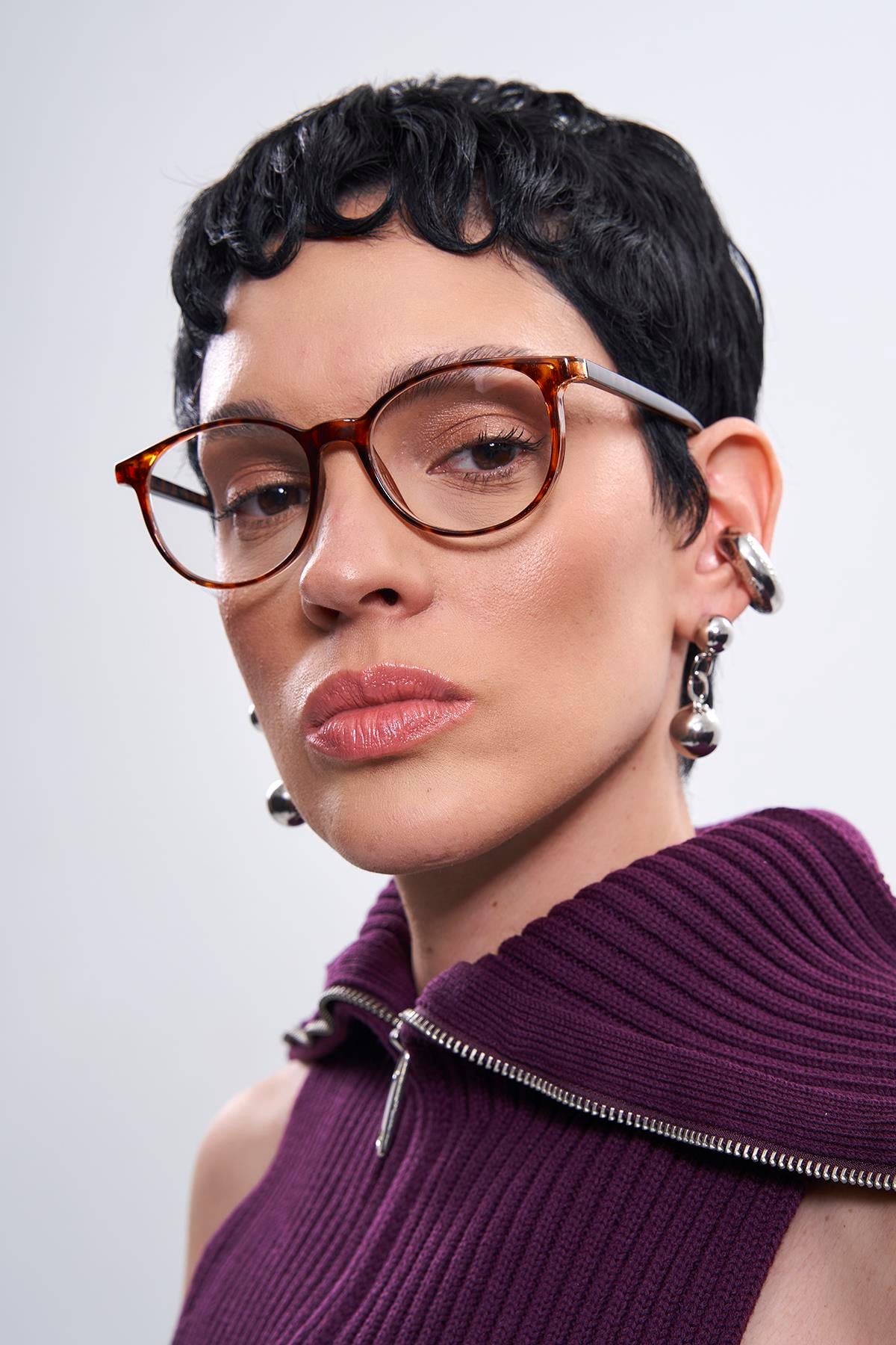 Janet Leopard Mavi Işık Koruyucu Gözlük
