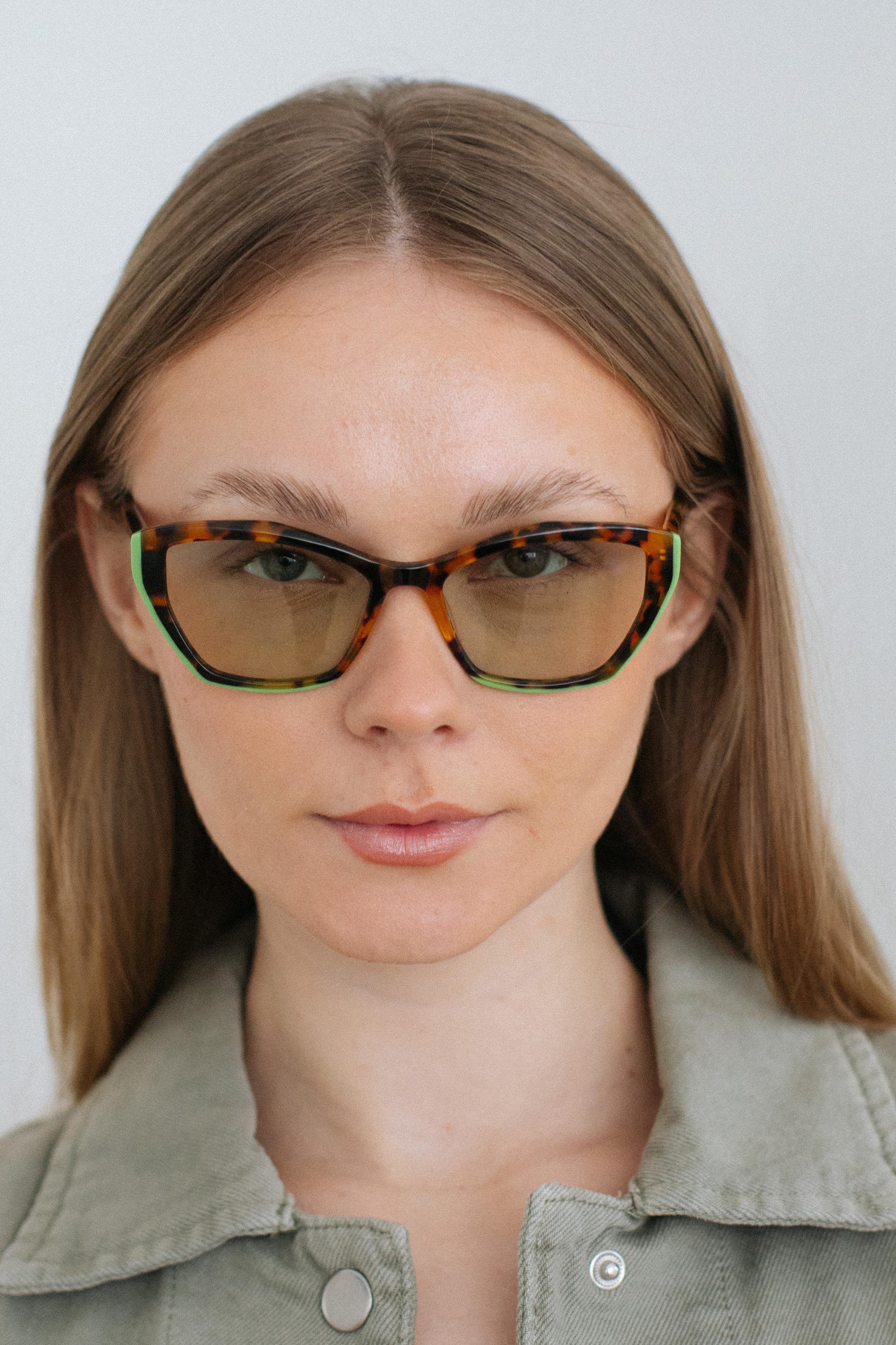 Jord Leopard Green Güneş Gözlüğü