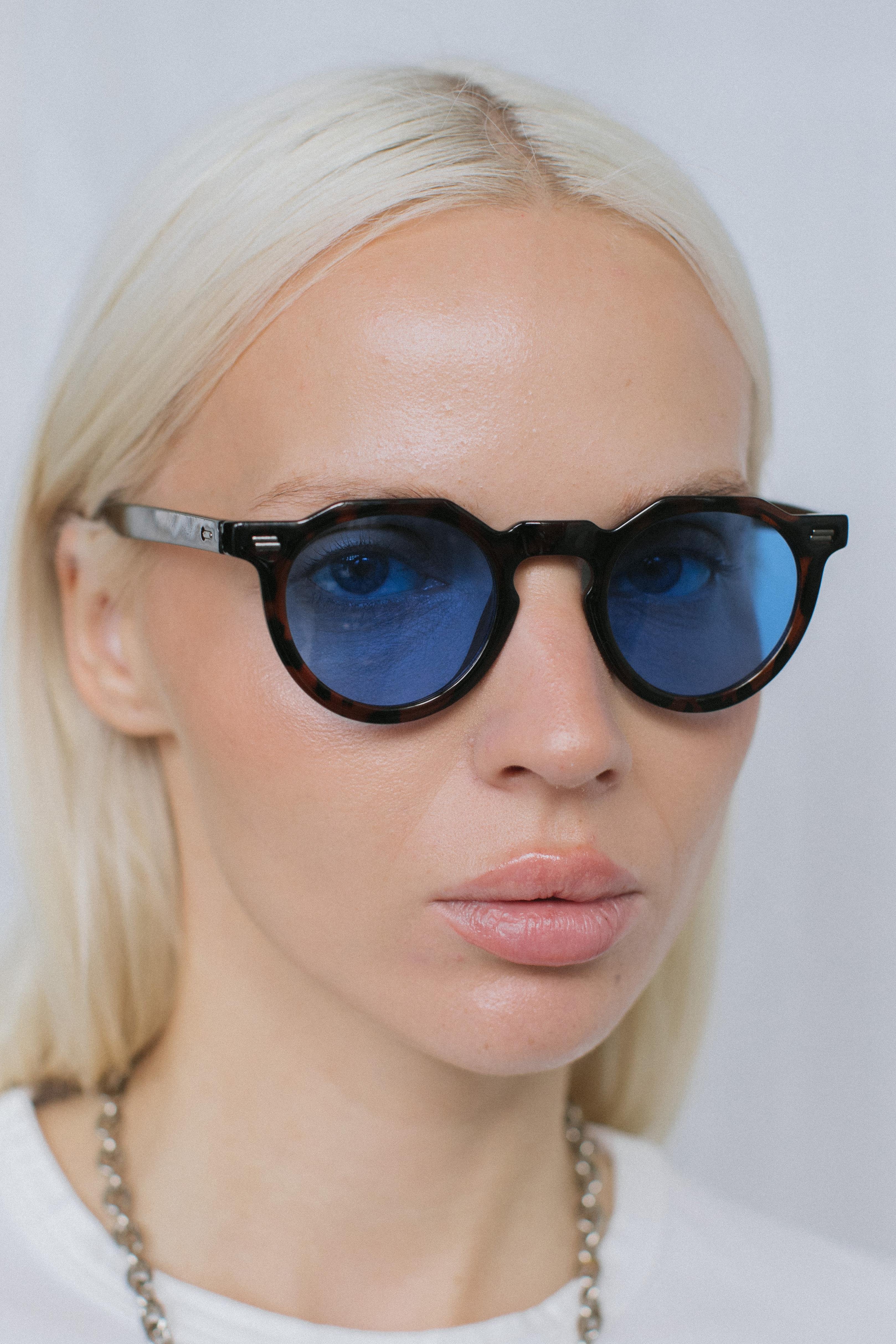 Justus Leopard Blue Güneş Gözlüğü