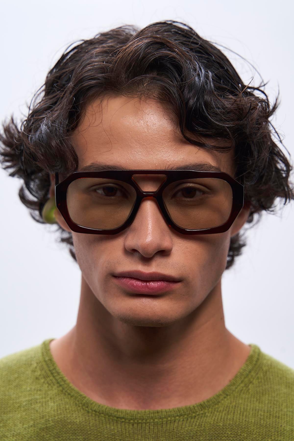 Kaitlyn Brown Green Erkek Güneş Gözlüğü