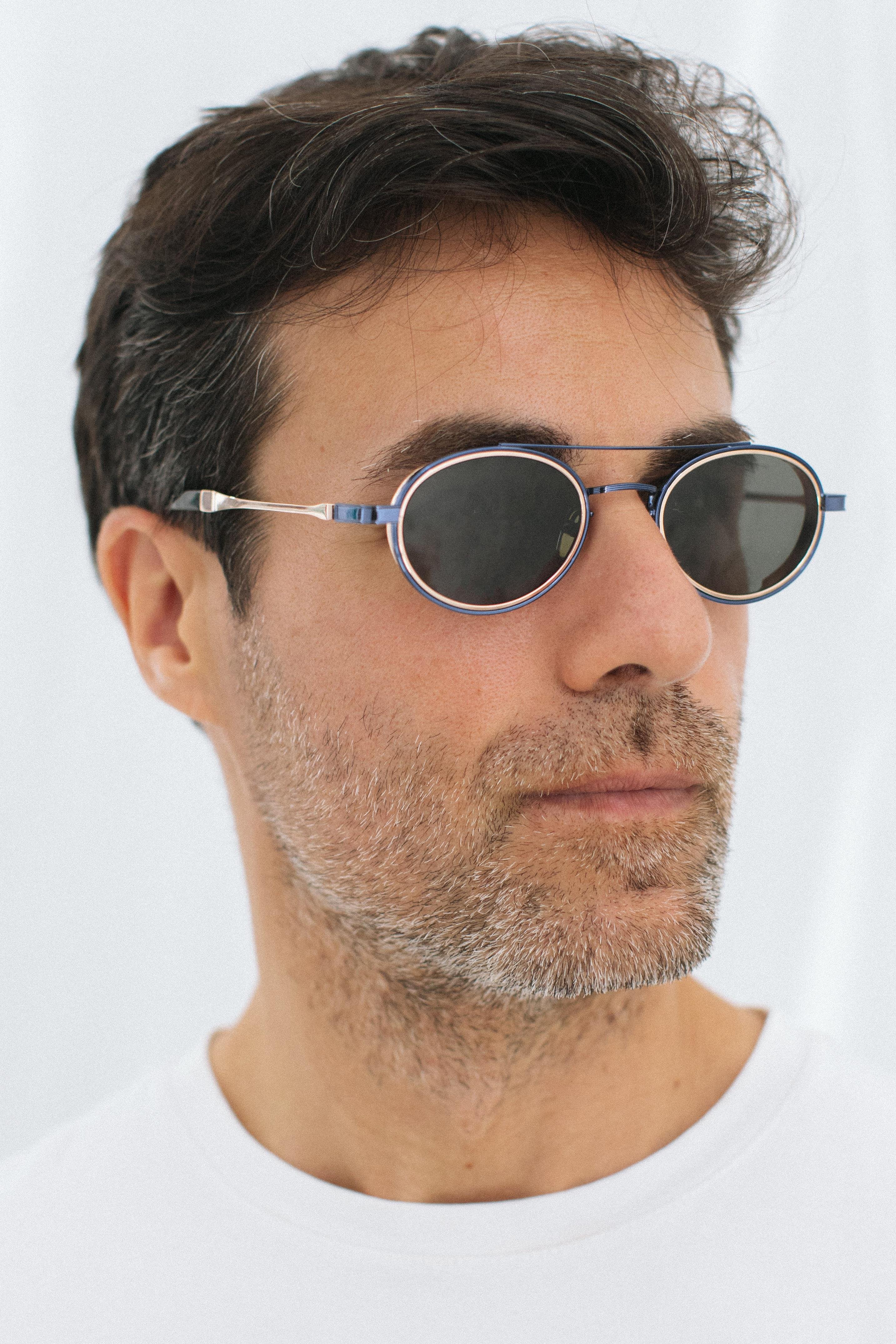 Larg Navy Gold Black Erkek Güneş Gözlüğü