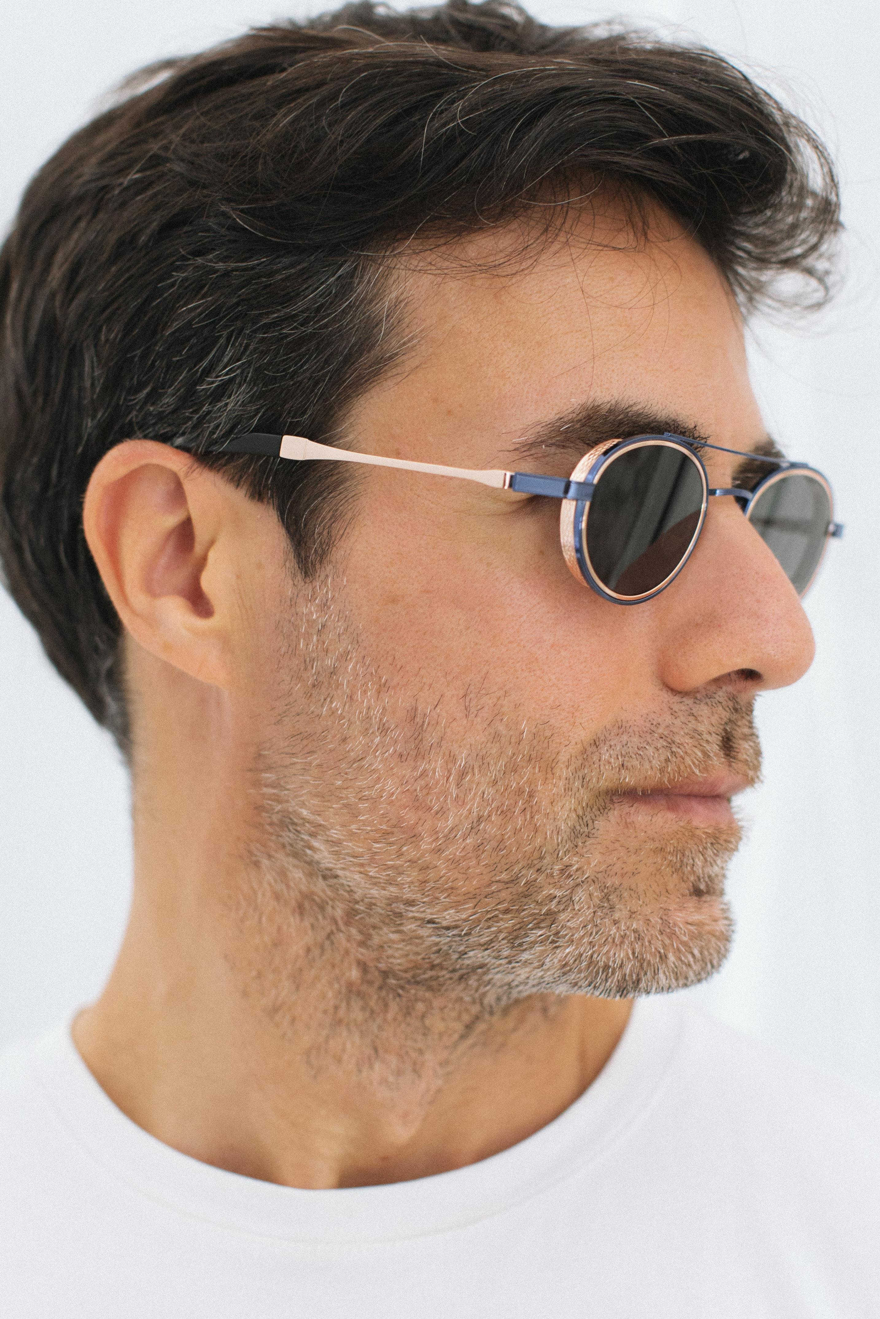 Larg Navy Gold Black Erkek Güneş Gözlüğü