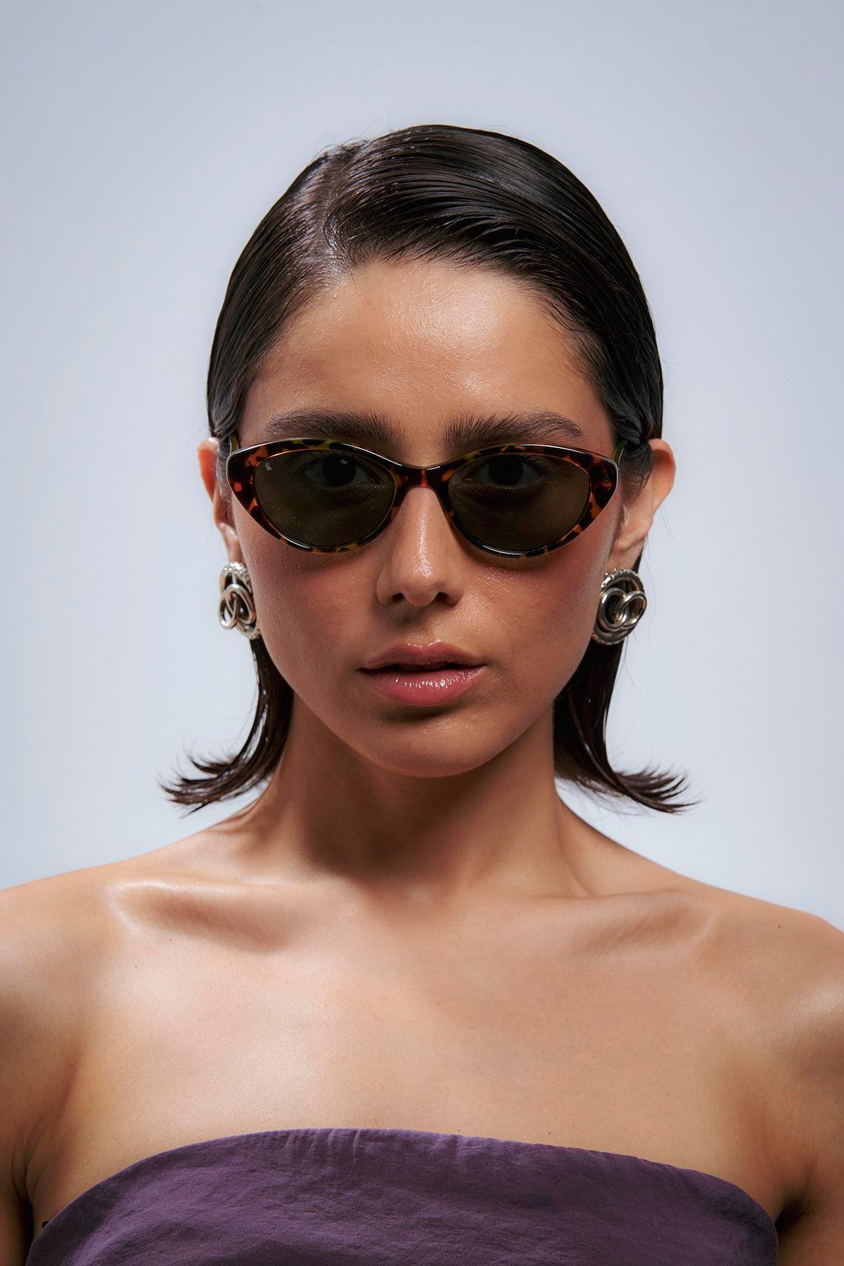 Lars Magic Leopard Green Güneş Gözlüğü