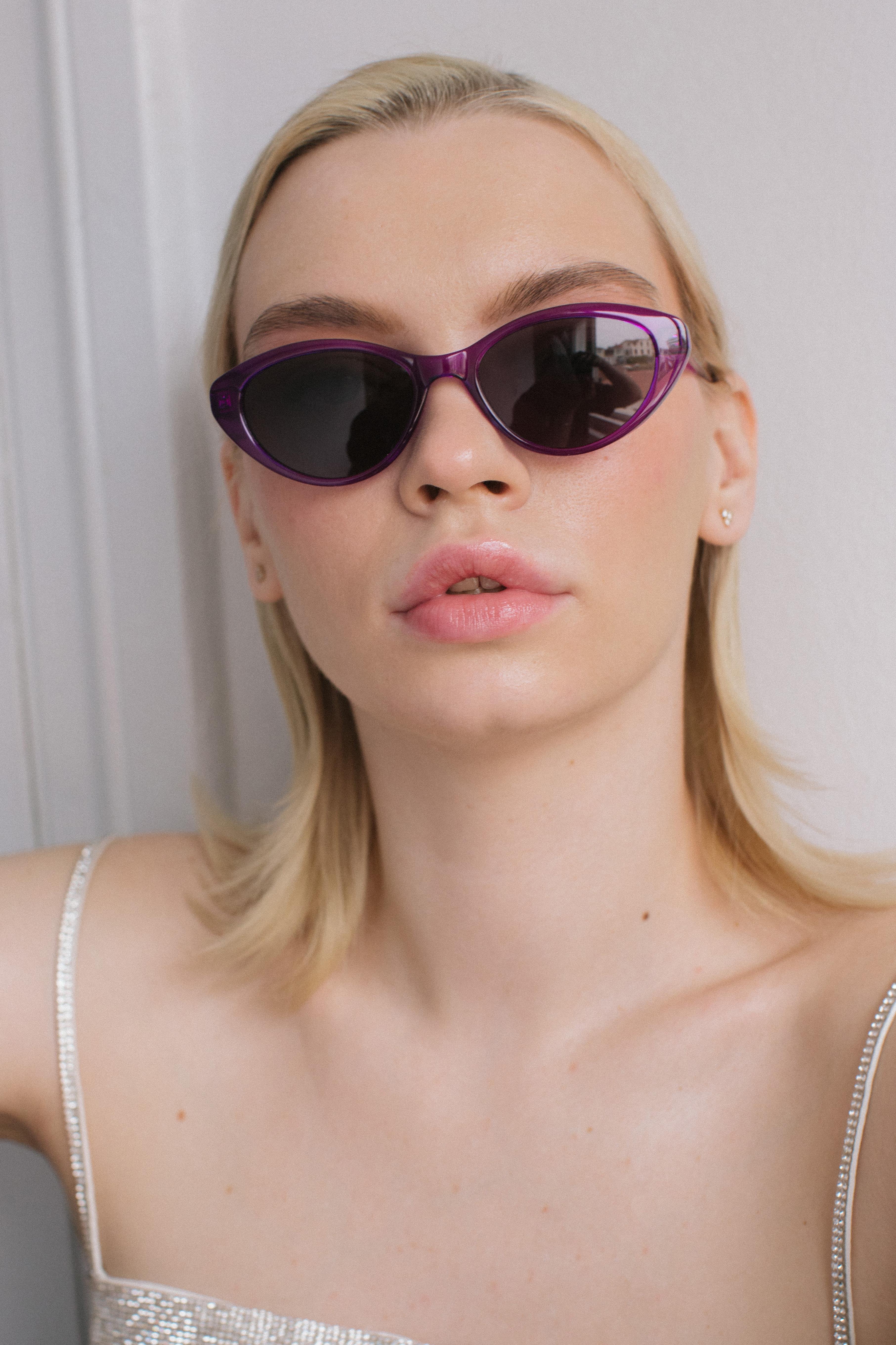 Lars Purple Black Güneş Gözlüğü