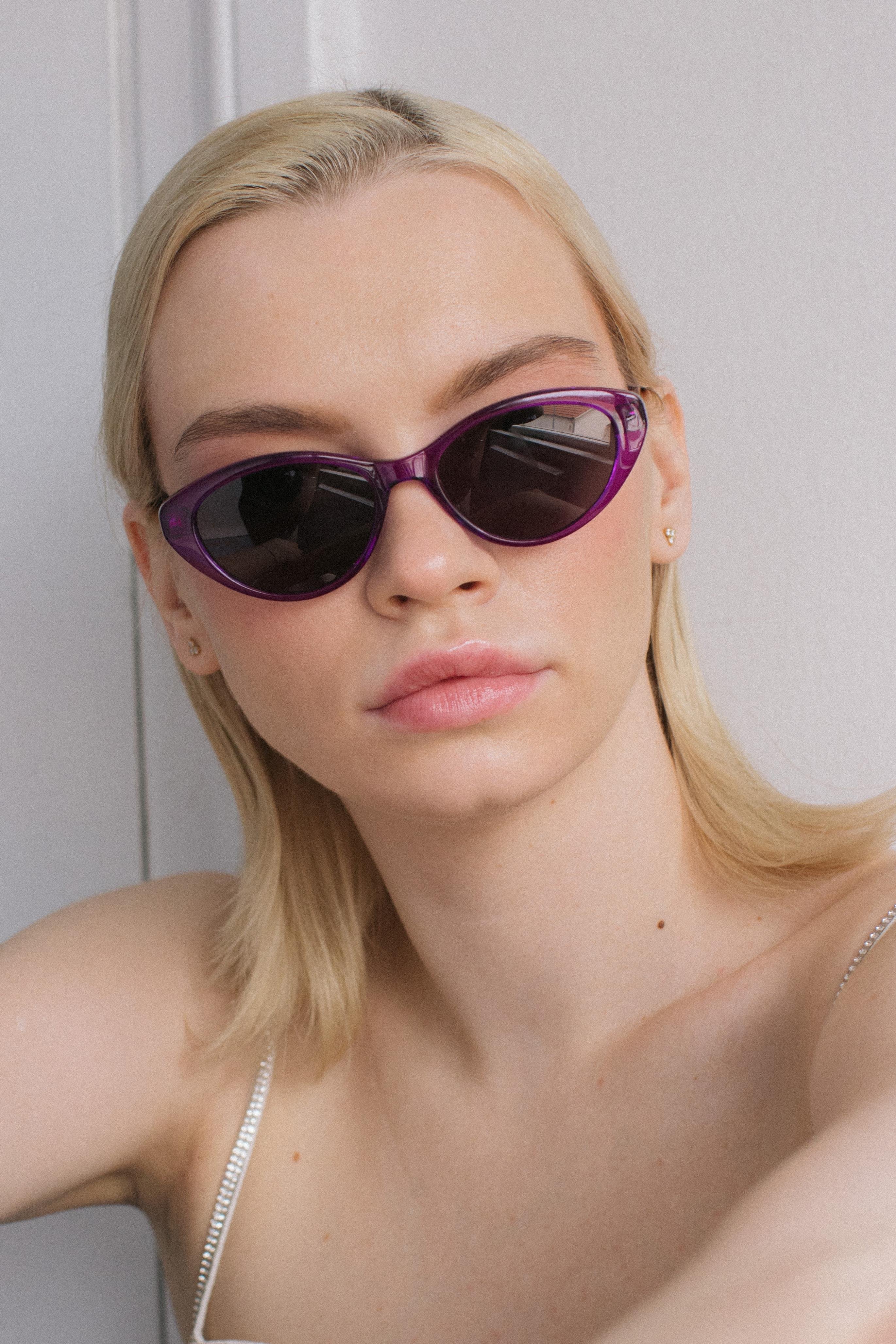 Lars Purple Black Güneş Gözlüğü