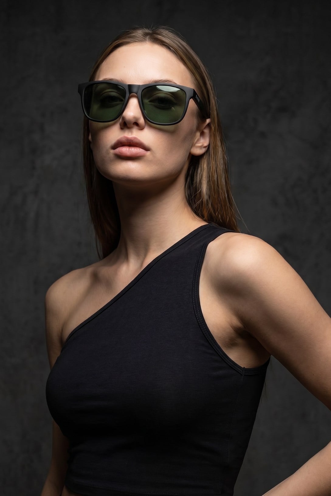 Lauge Matt Black Green Güneş Gözlüğü