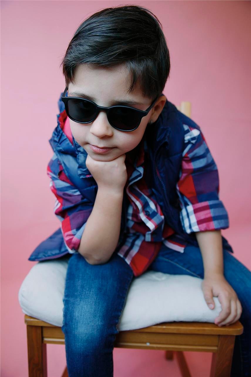 Lena Matt Black Erkek Çocuk Güneş Gözlüğü