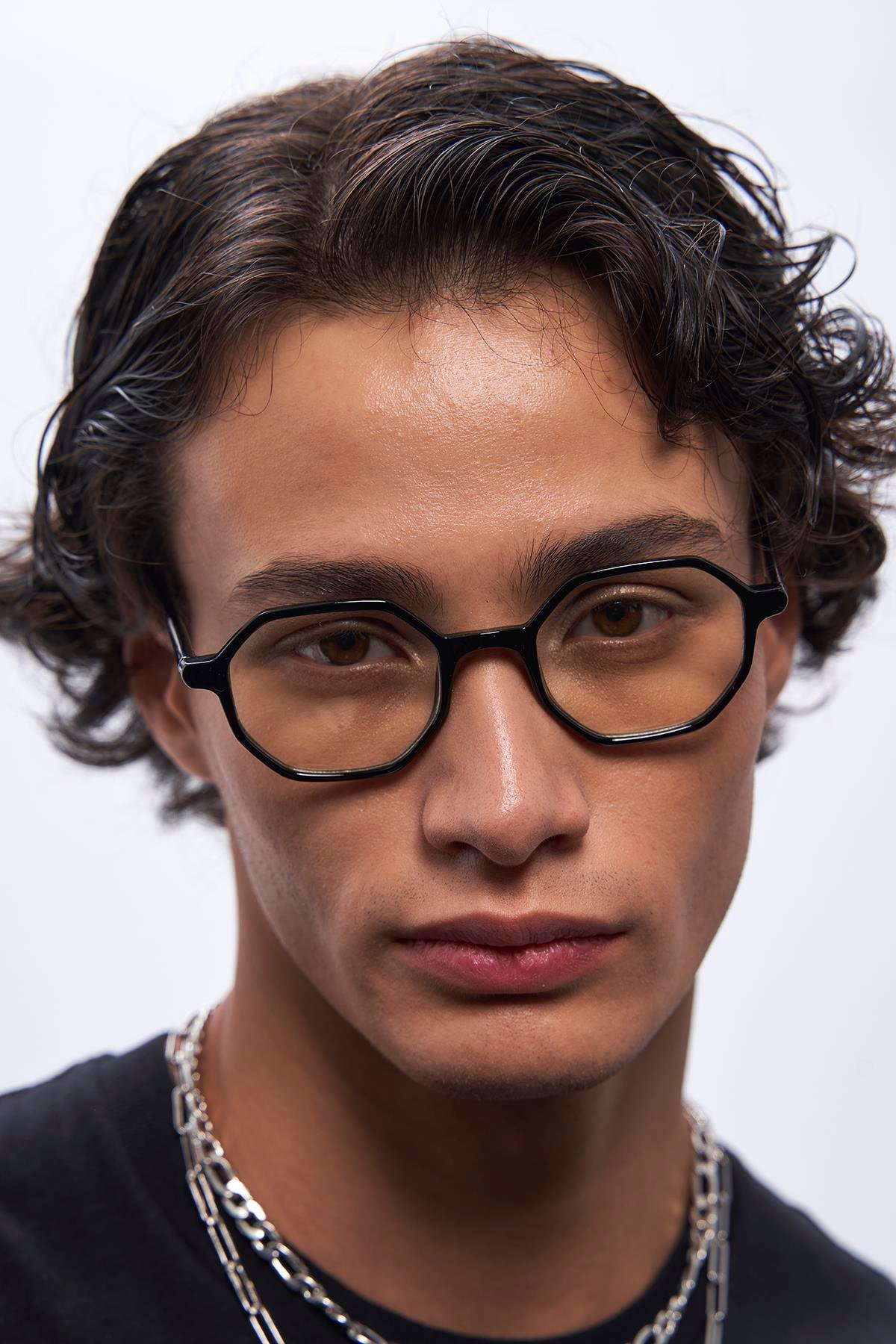 Liam Black Erkek Mavi Işık Koruyucu Gözlük