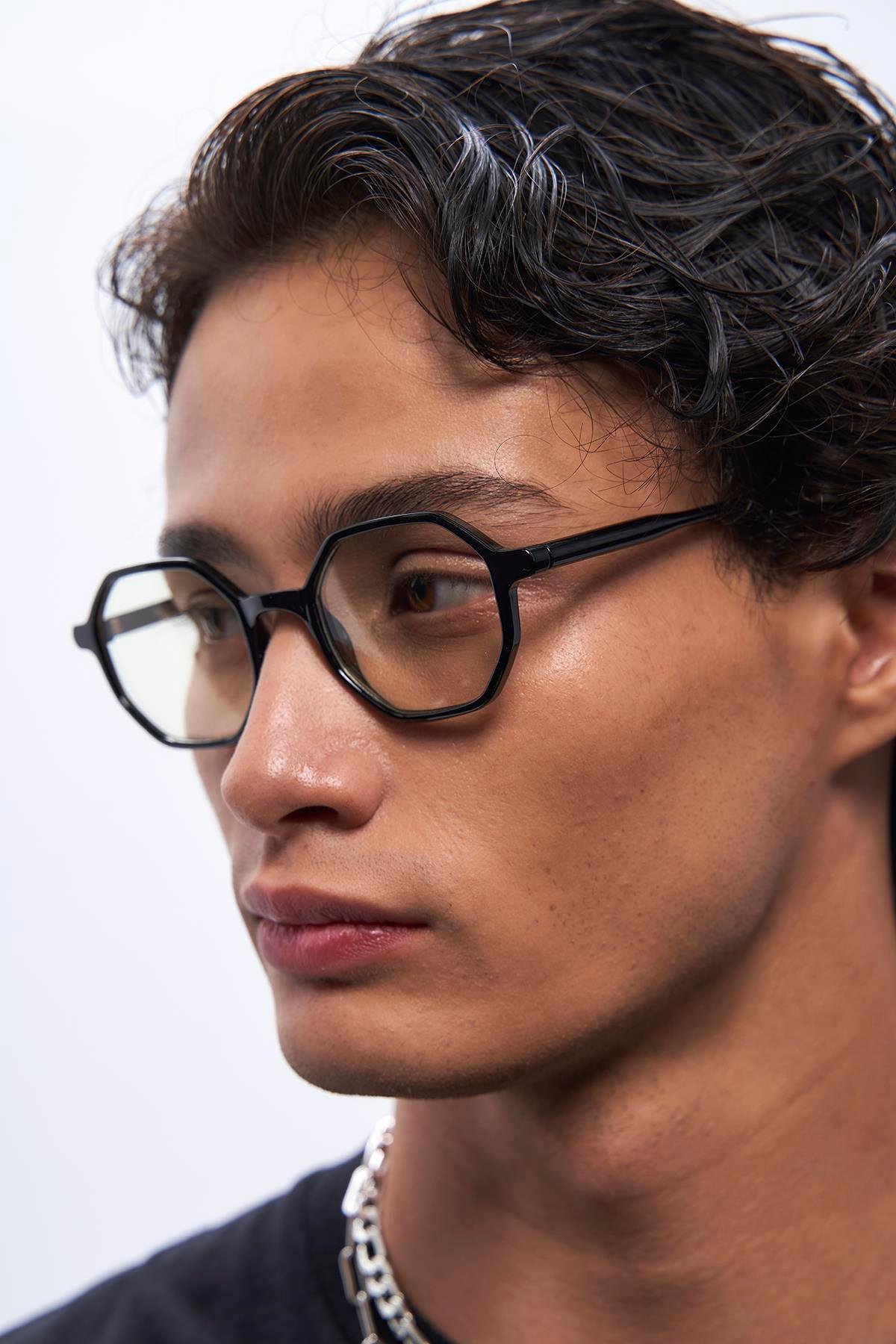 Liam Black Erkek Mavi Işık Koruyucu Gözlük