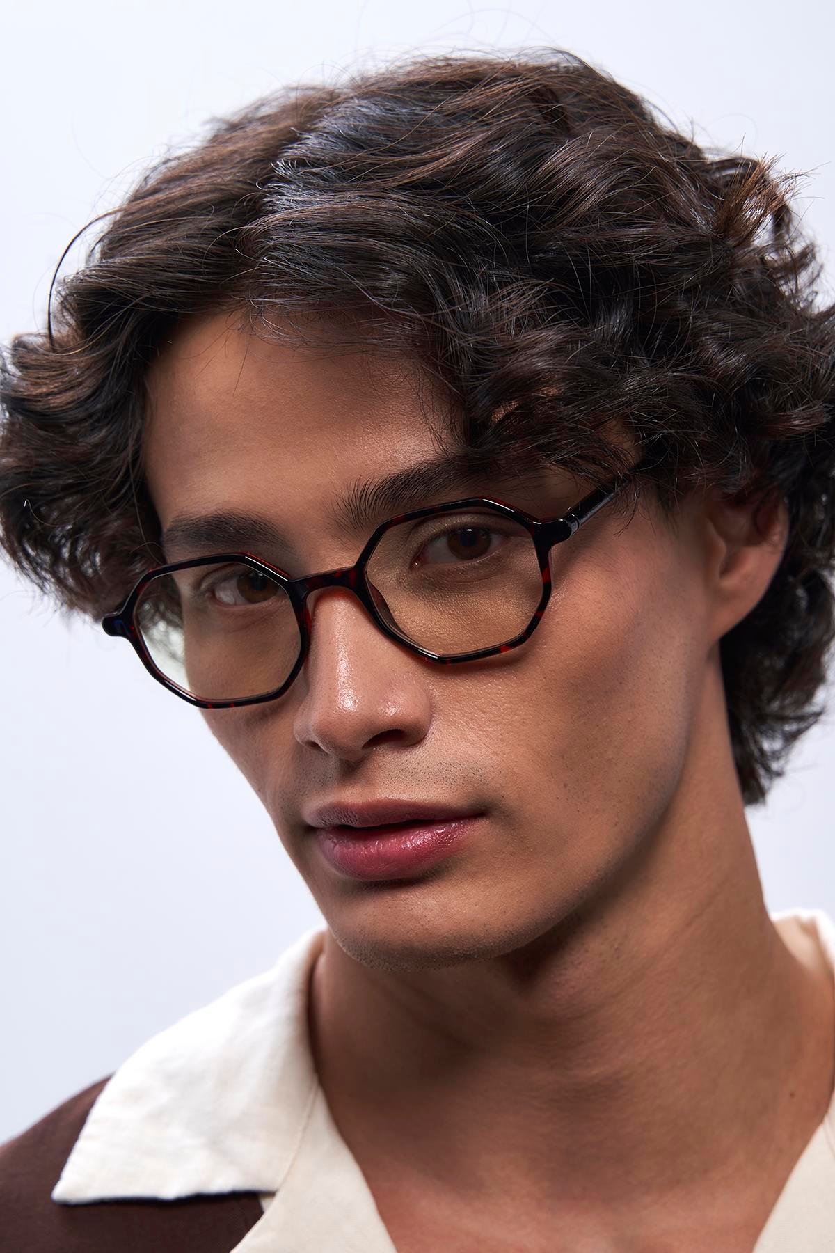 Liam Leopard Erkek Mavi Işık Koruyucu Gözlük