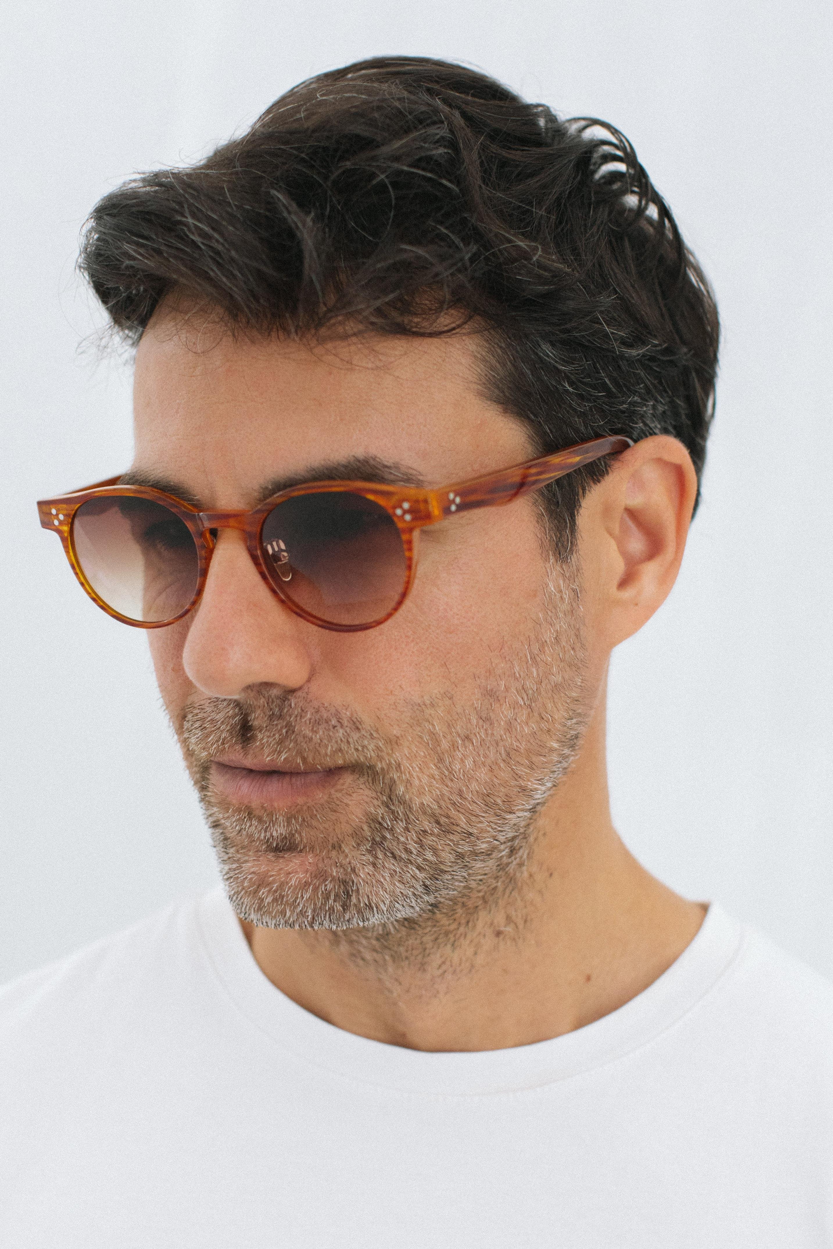 Lucio Orange Brown Degrade Erkek Güneş Gözlüğü