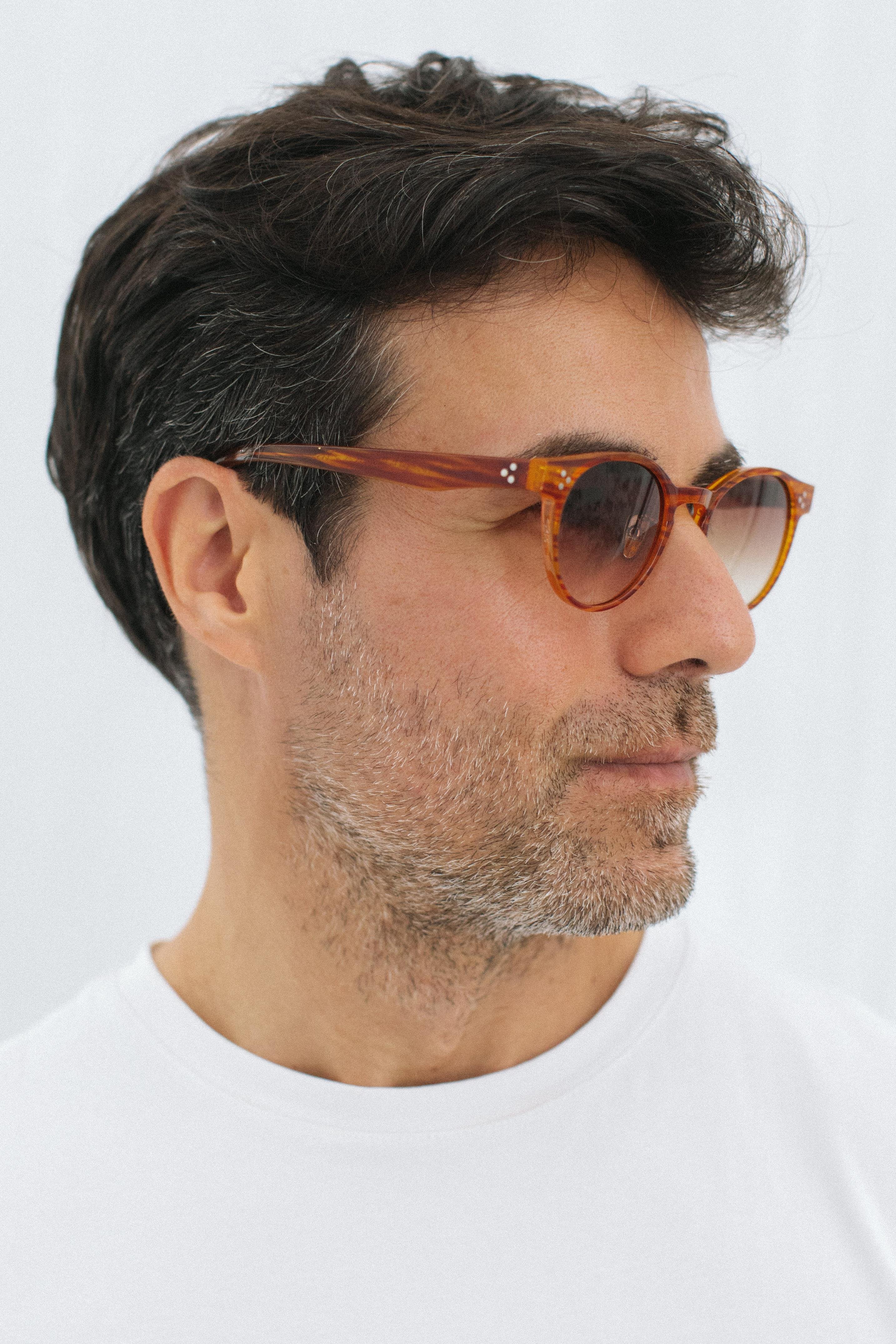 Lucio Orange Brown Degrade Erkek Güneş Gözlüğü