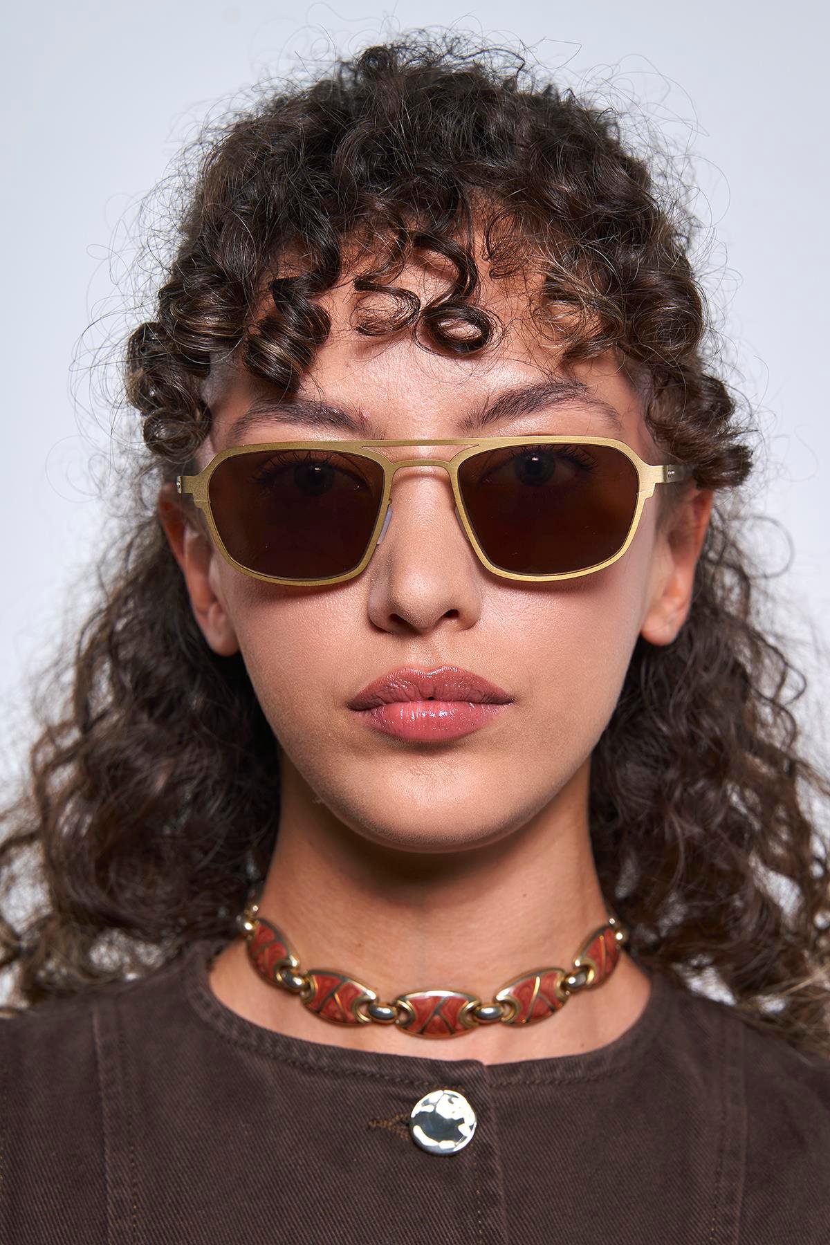 Lumen Antique Gold Brown Güneş Gözlüğü