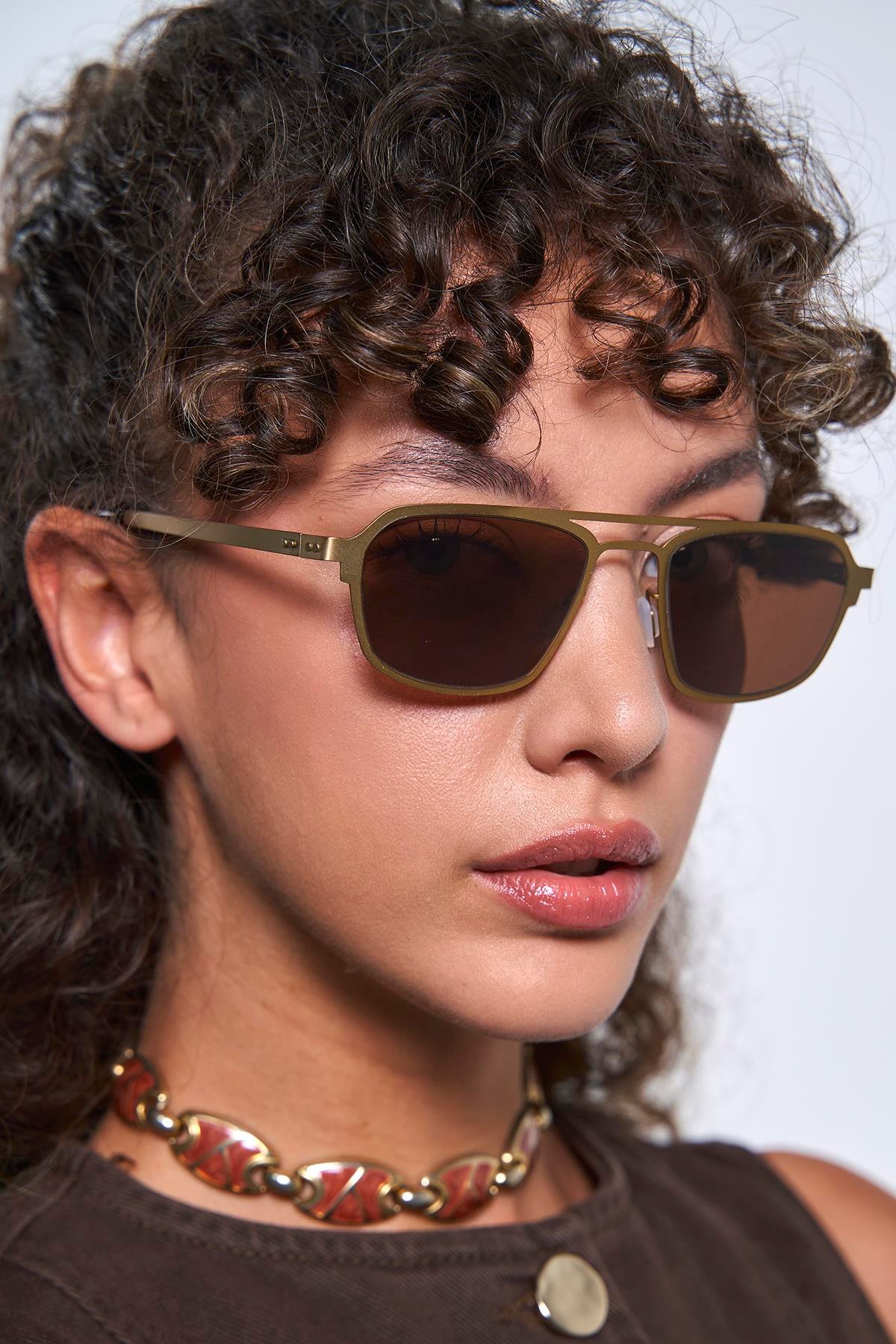 Lumen Antique Gold Brown Güneş Gözlüğü