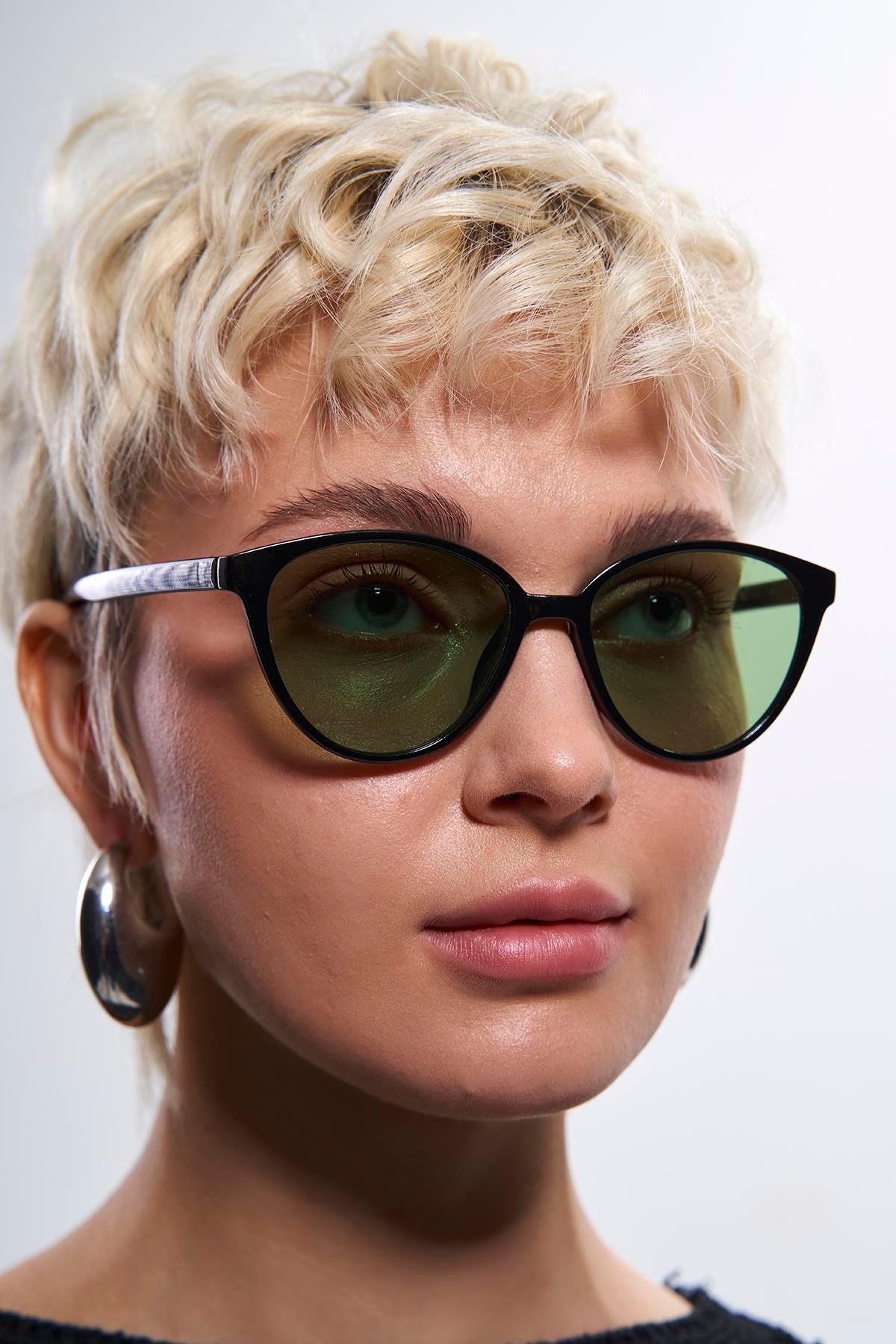 Marion Black Green Güneş Gözlüğü