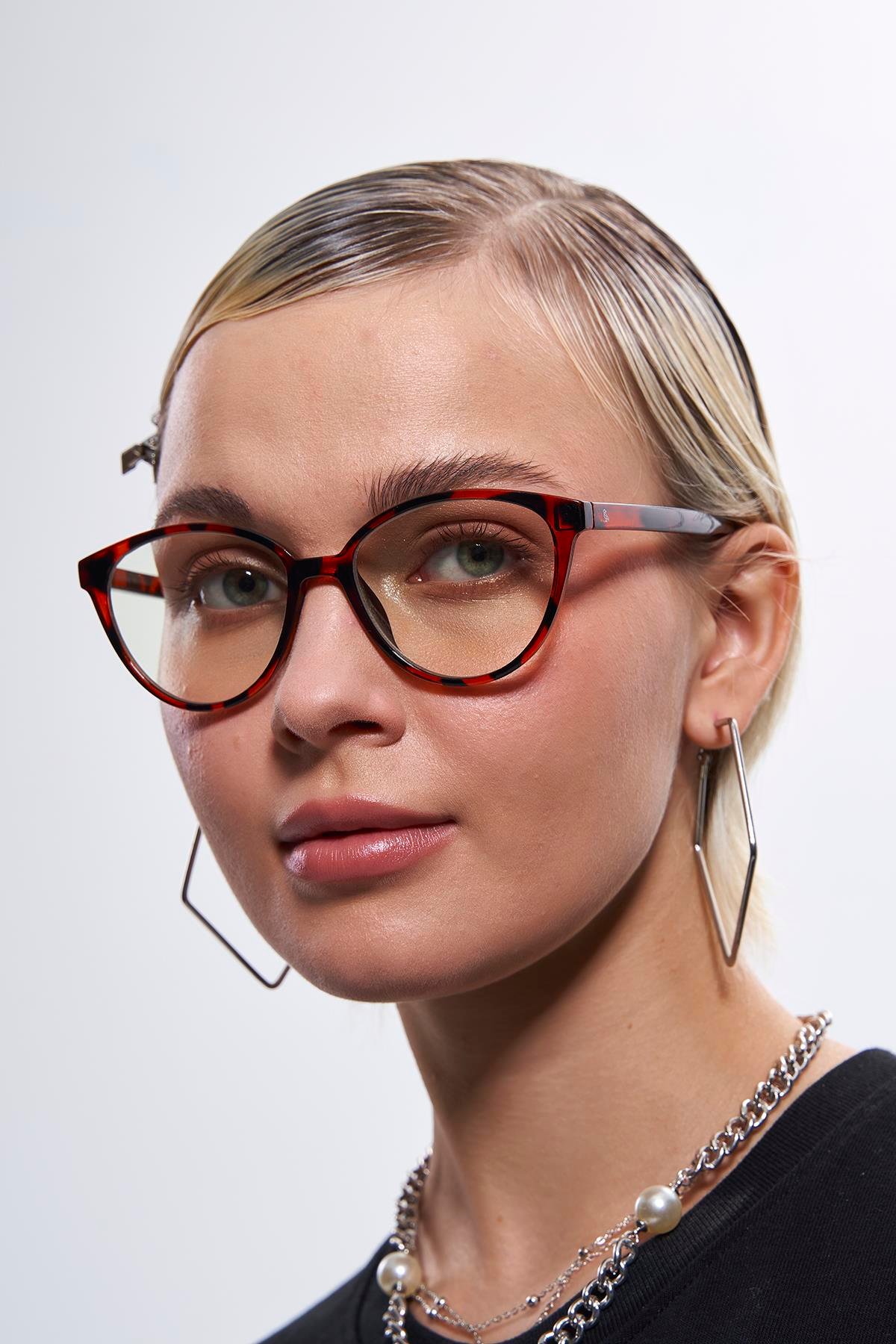 Marion Dark Leopard Mavi Işık Koruyucu Gözlük