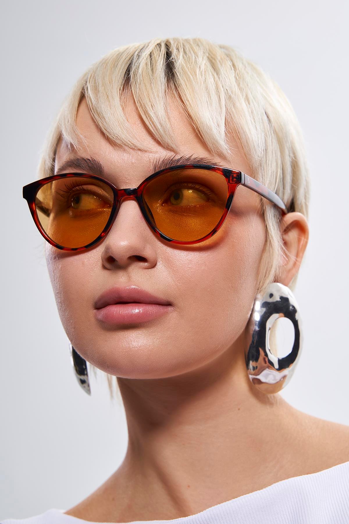 Marion Leopard Orange Güneş Gözlüğü