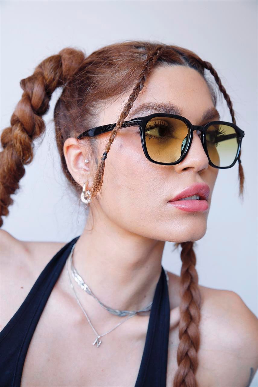 Marit Black Yellow Degrade Güneş Gözlüğü