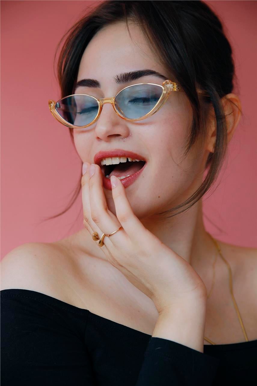 Mathia Yellow Blue Güneş Gözlüğü