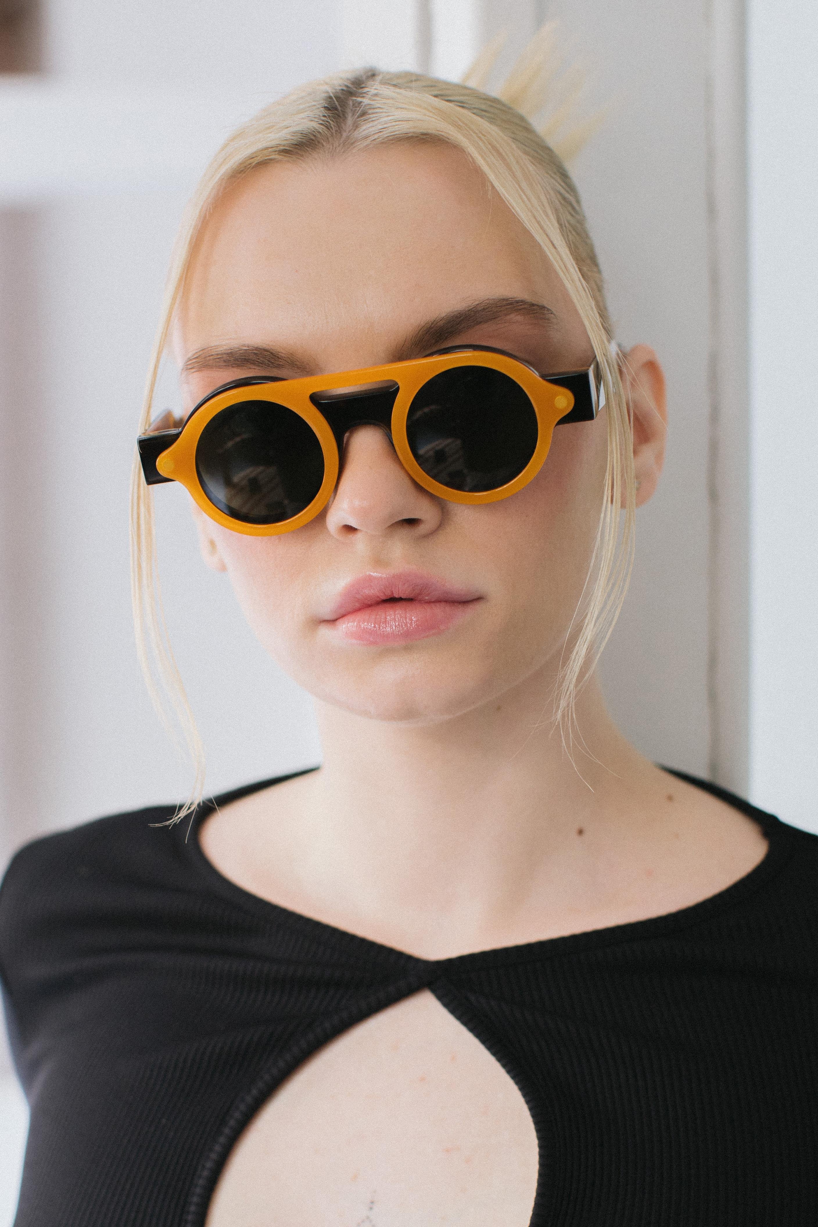 Metta Leopard Orange Black Güneş Gözlüğü