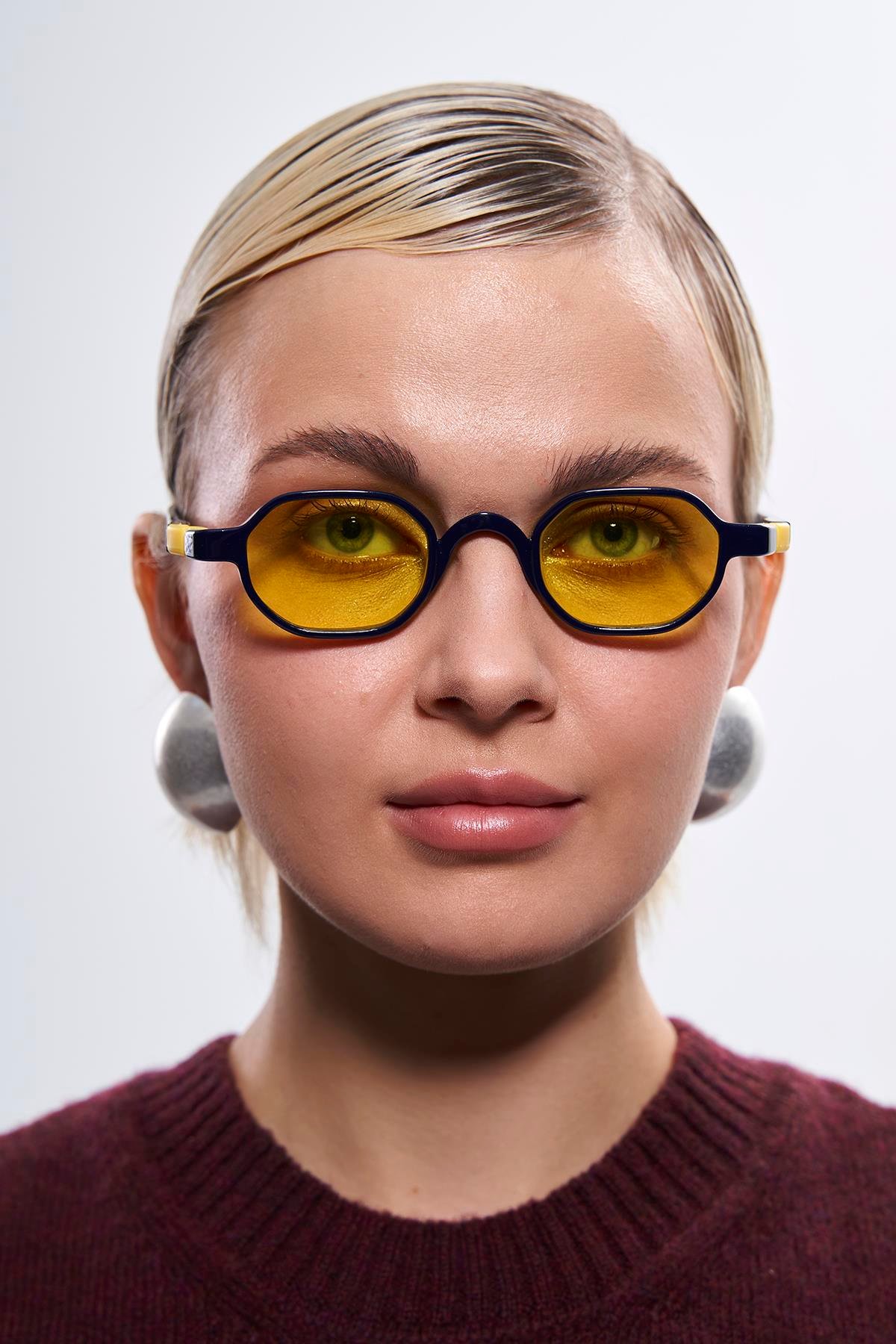 Miles A Navy Yellow Güneş Gözlüğü