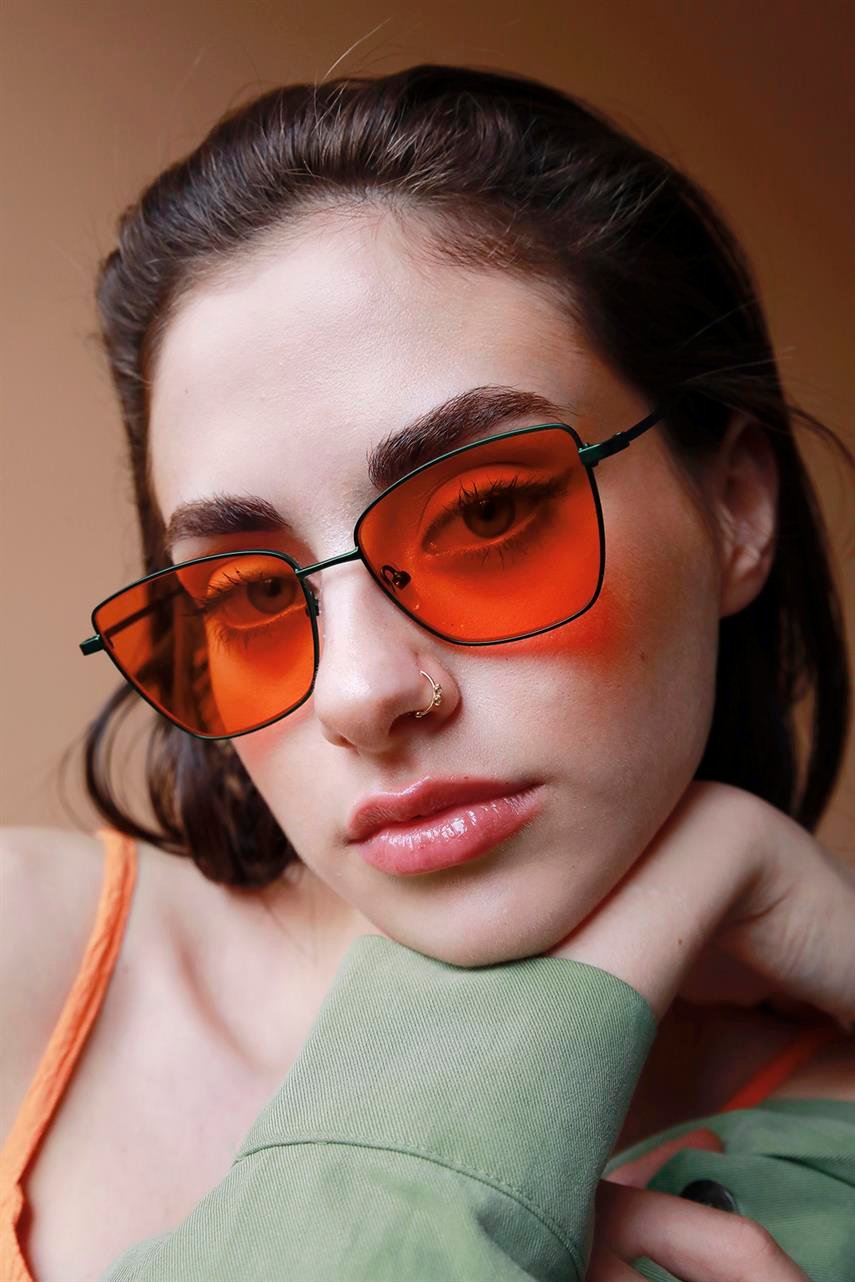 Minerva Green Orange Güneş Gözlüğü