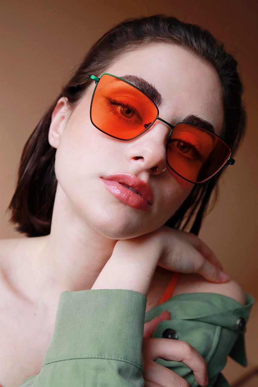 Minerva Green Orange Güneş Gözlüğü
