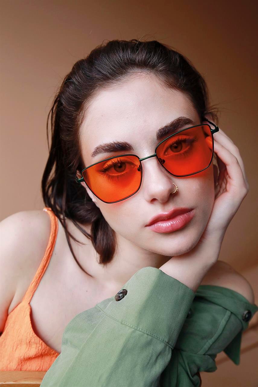 Minerva Green Orange Güneş Gözlüğü