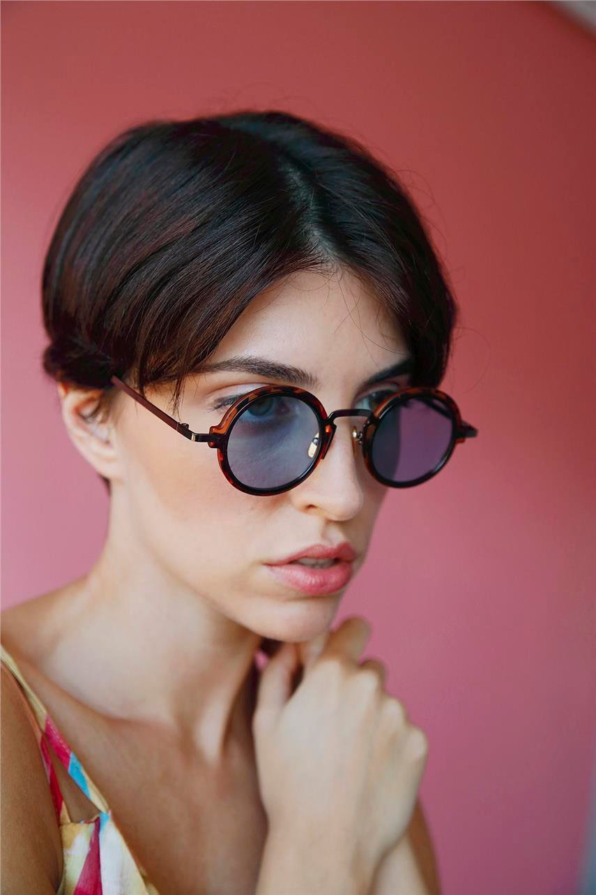 Miranda Leopard Blue Güneş Gözlüğü