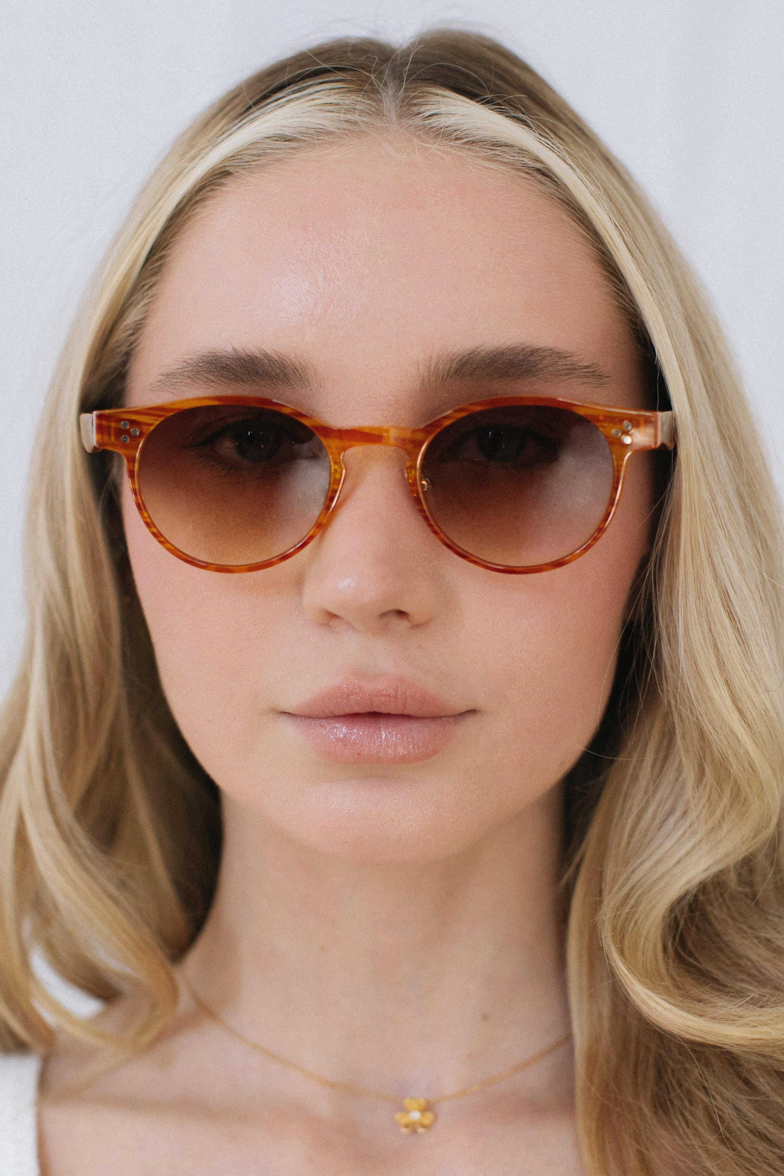 Nahel Orange Brown Degrade Güneş Gözlüğü