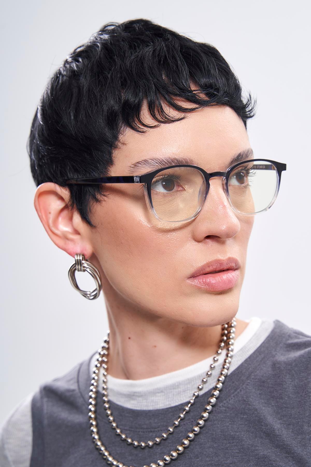 Nancy Black Degrade Mavi Işık Koruyucu Gözlük