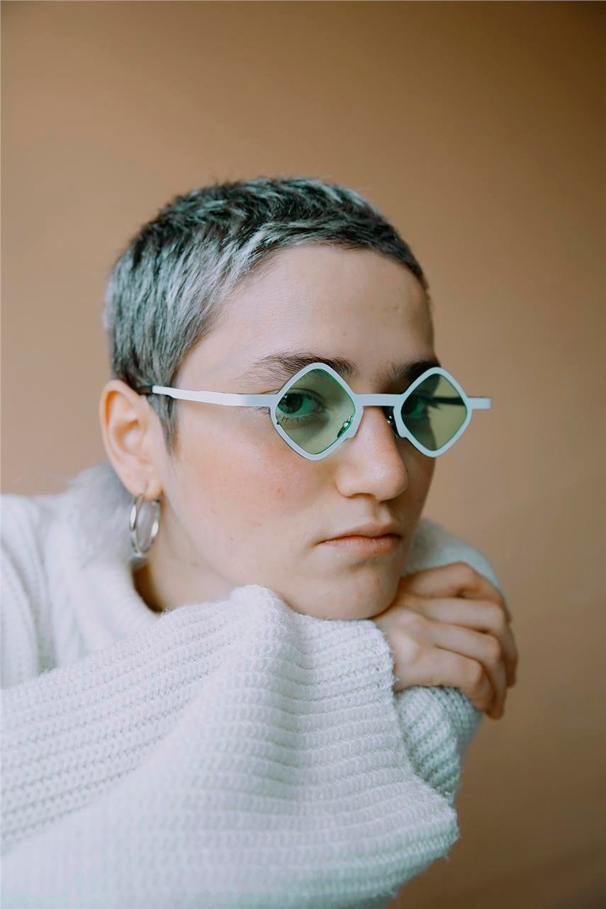 Negar White Green Güneş Gözlüğü