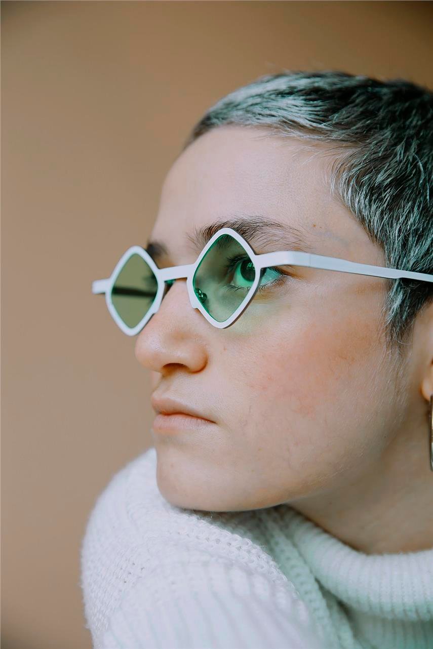 Negar White Green Güneş Gözlüğü