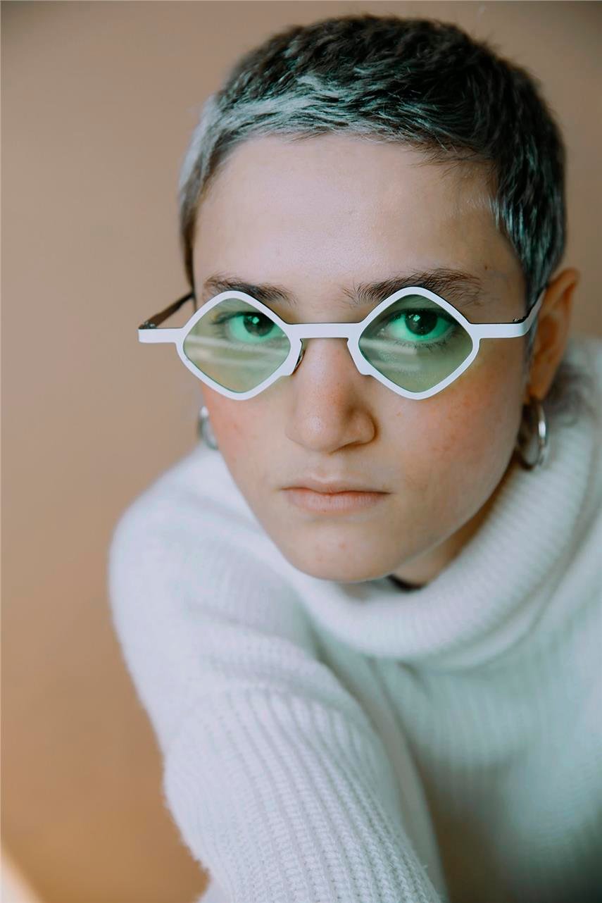 Negar White Green Güneş Gözlüğü